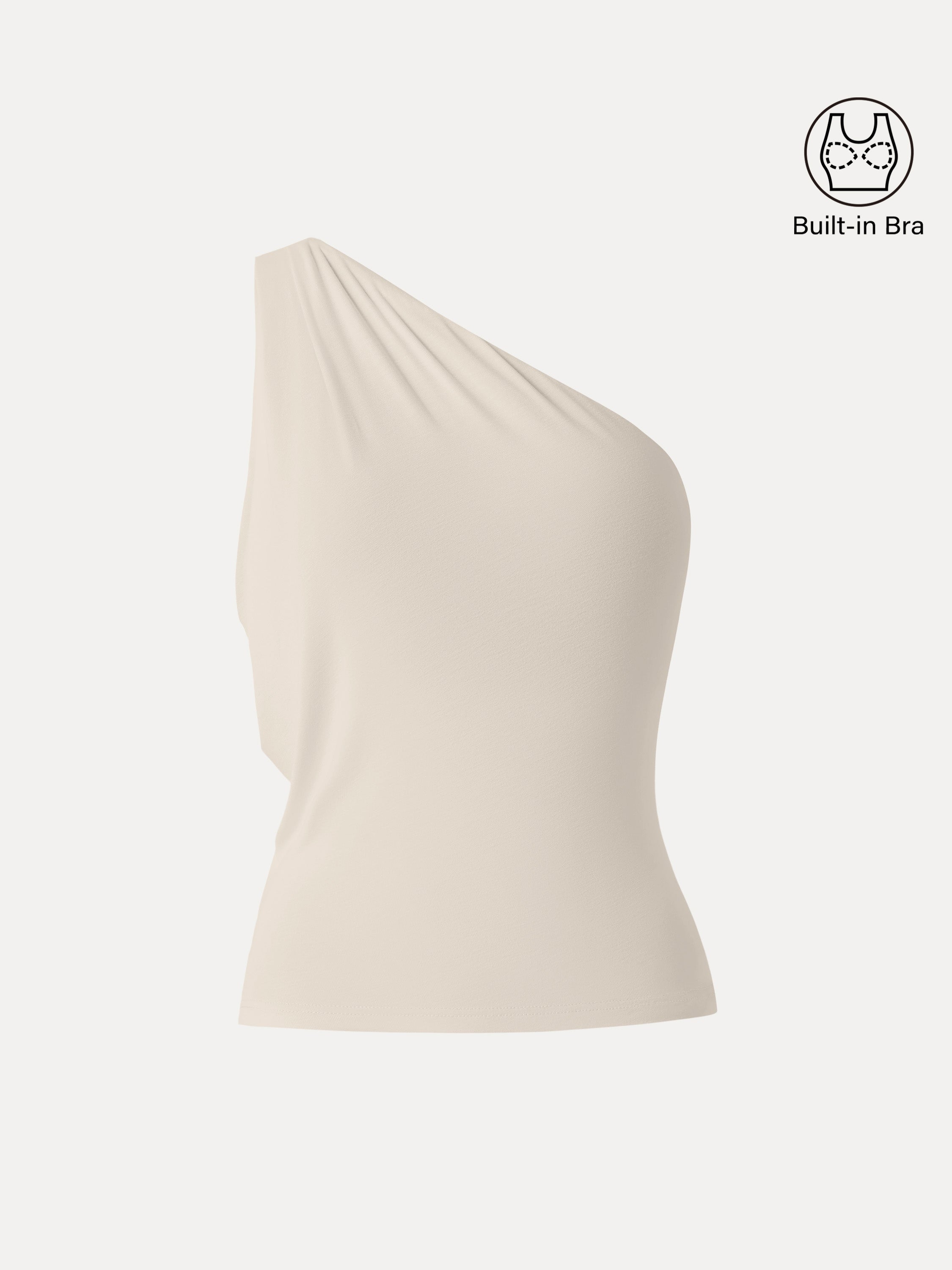 One Shoulder Cropped Bra Top