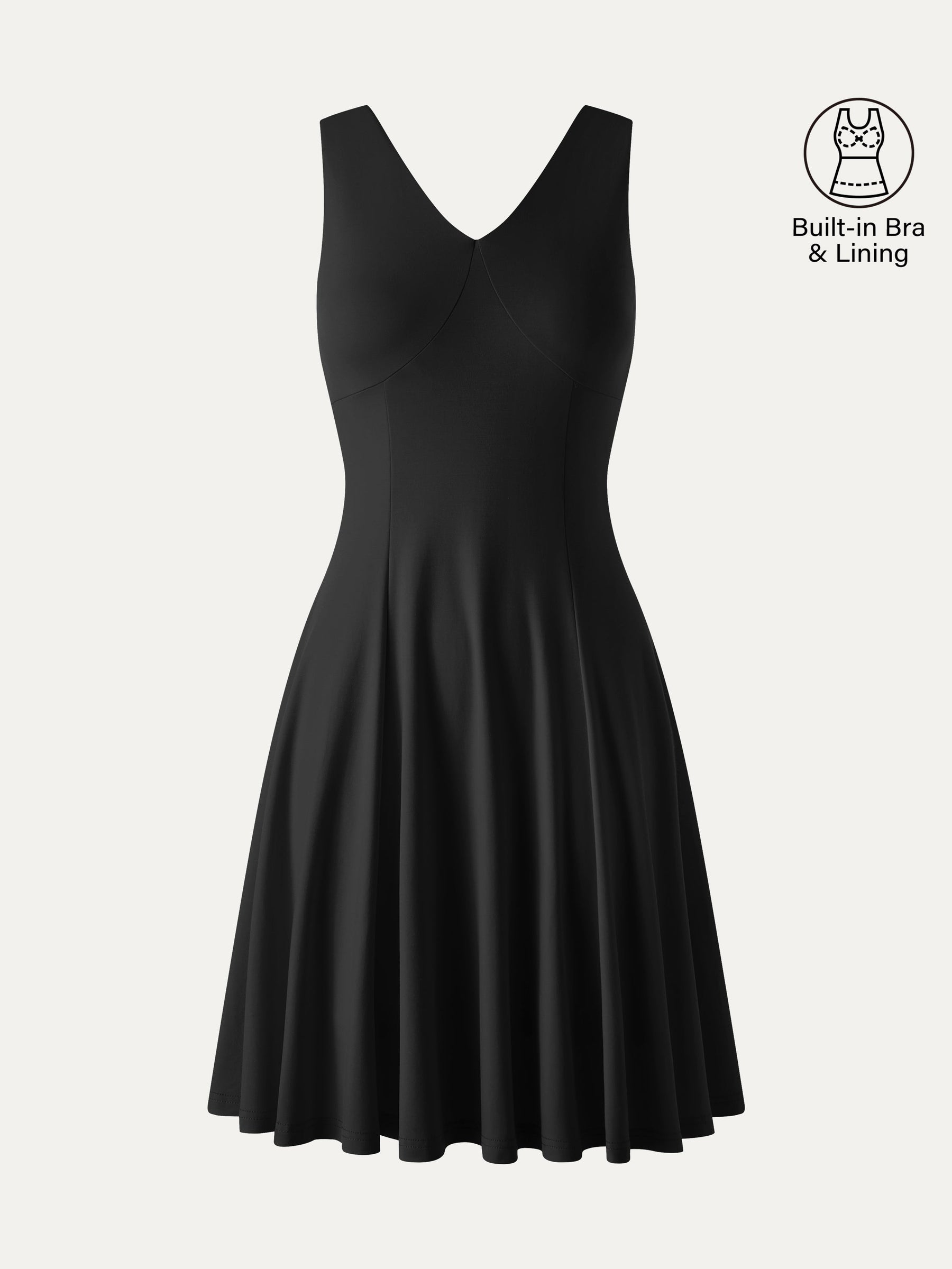 CoolTouch V-Neck Travel Mini Dress with Pockets