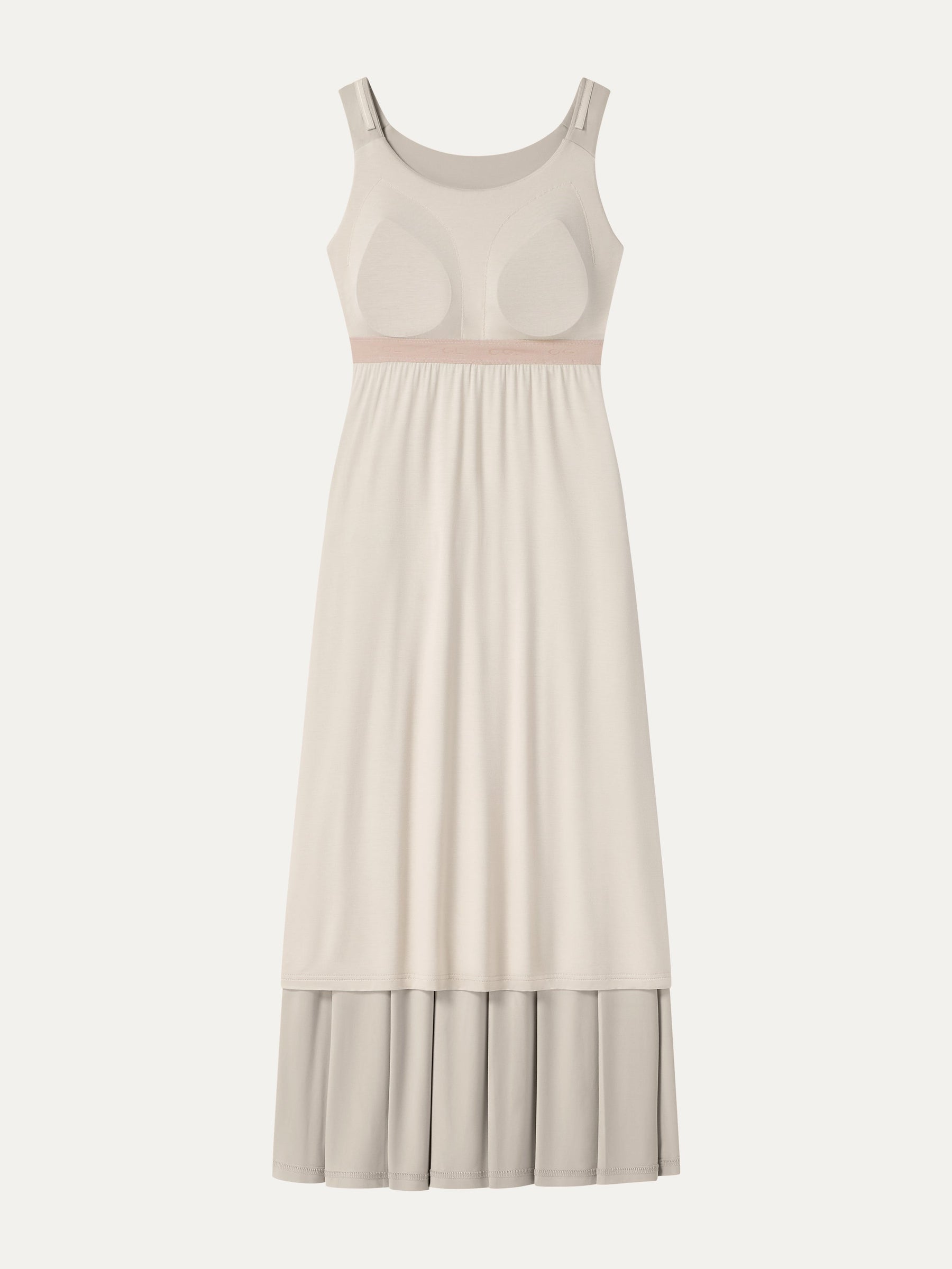 CoolTouch Multi-Wear Pleated Midi Bra Dress