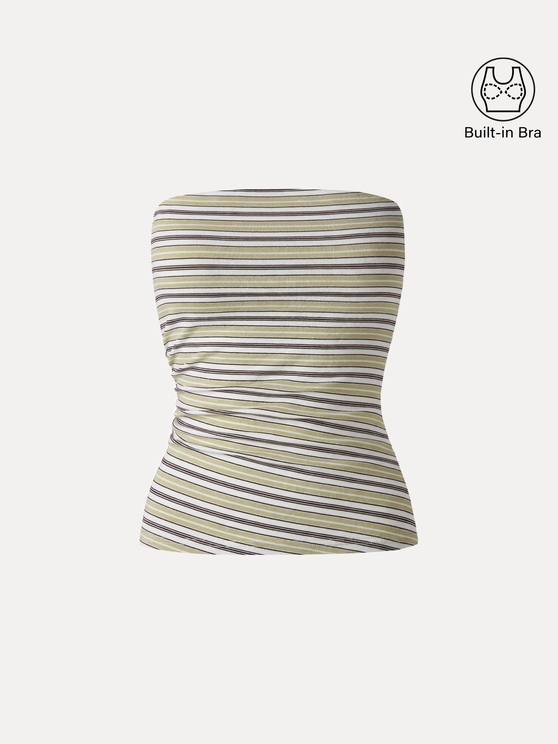 Striped Bra Tube Top