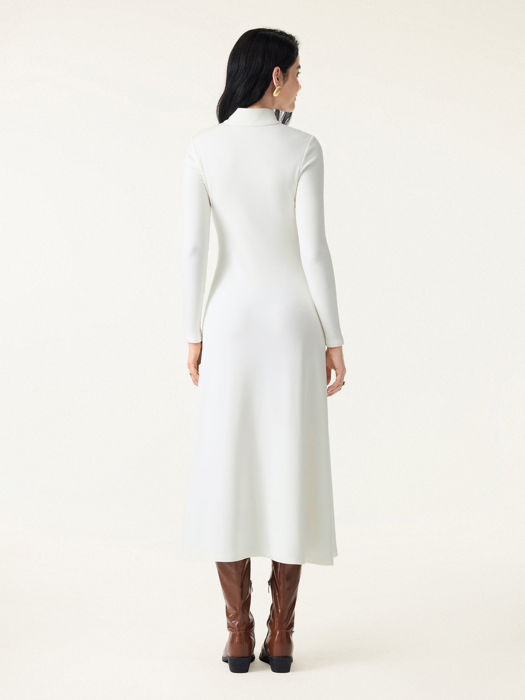 Mandarin Collar Frog Button Midi Bra Dress Limited Edition