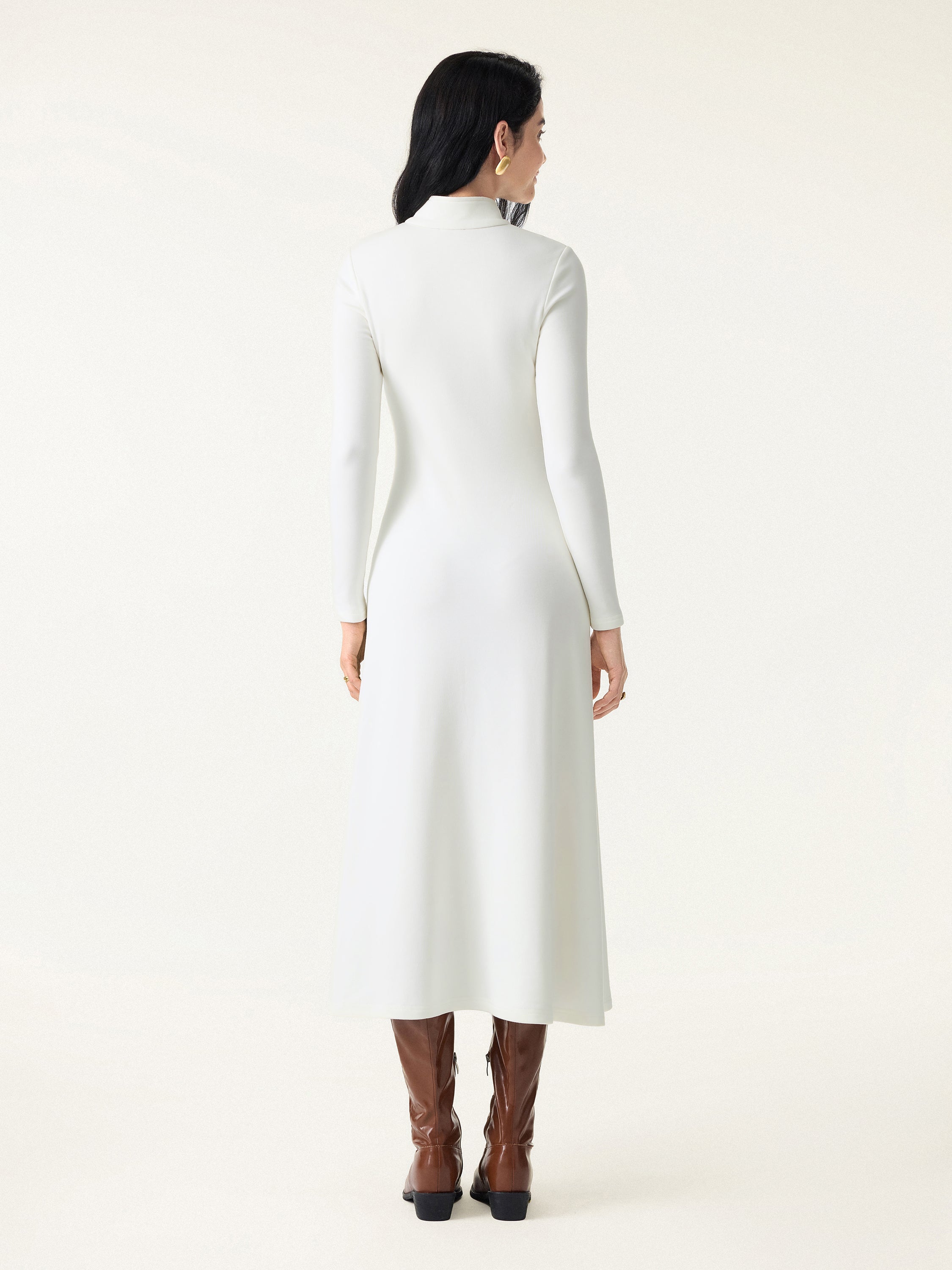 Mandarin Collar Frog Button Midi Bra Dress Limited Edition