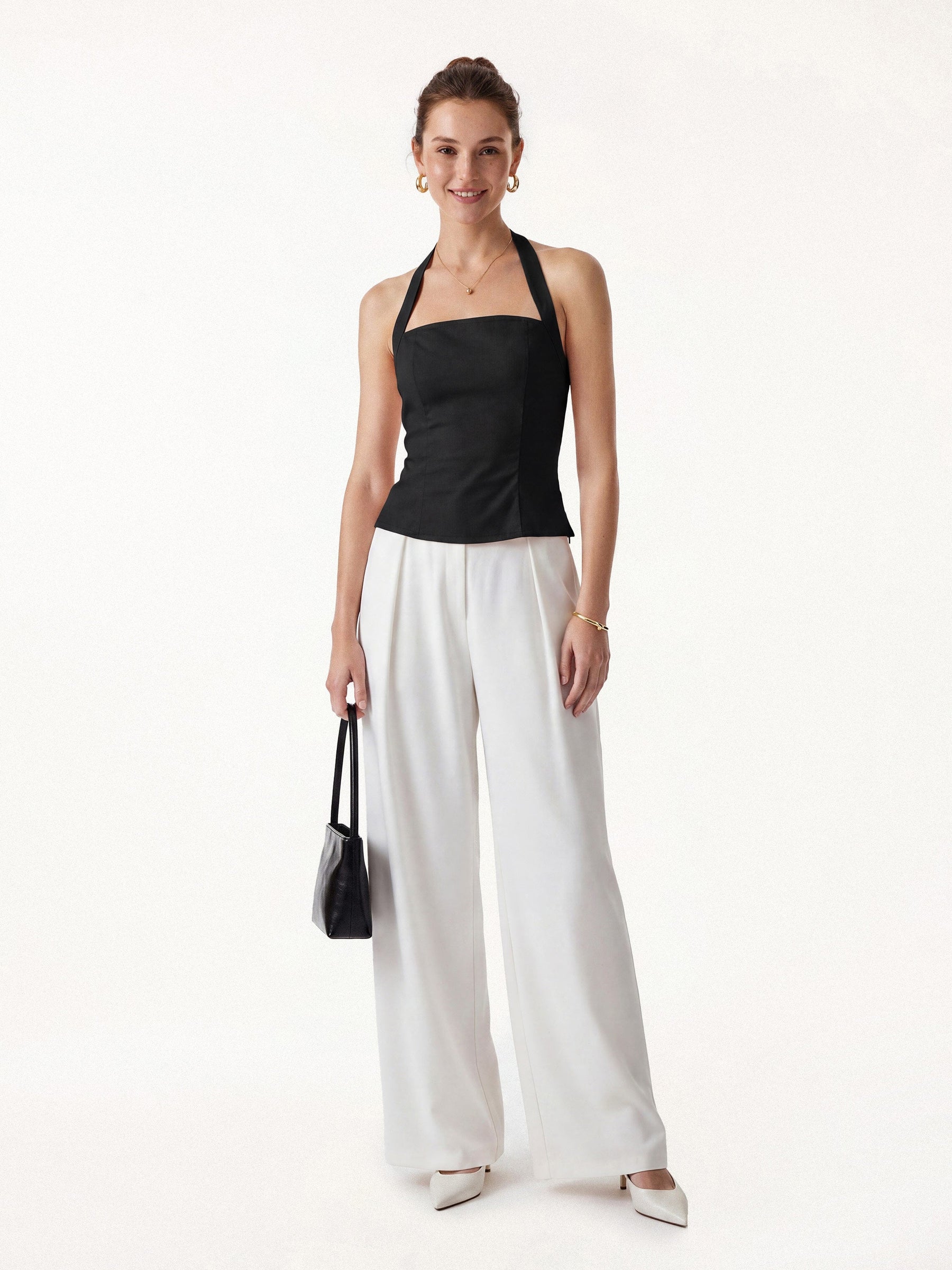 Halter Neck Smocked Top