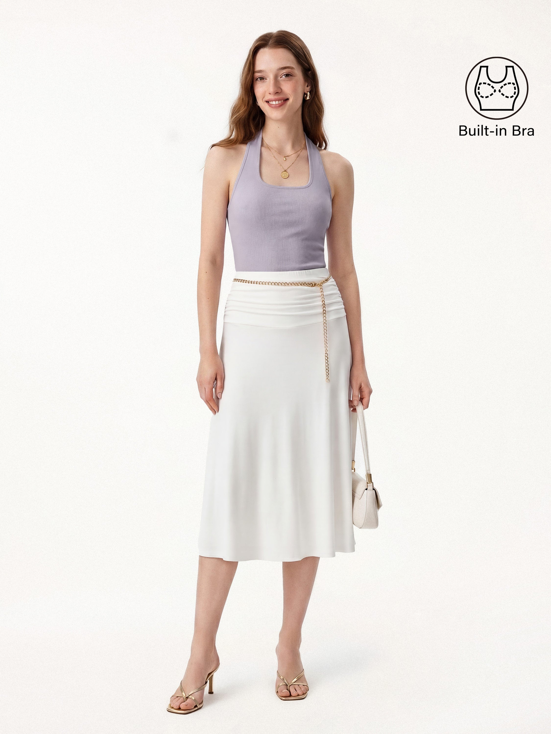 Square Halter Neck Bra Tank