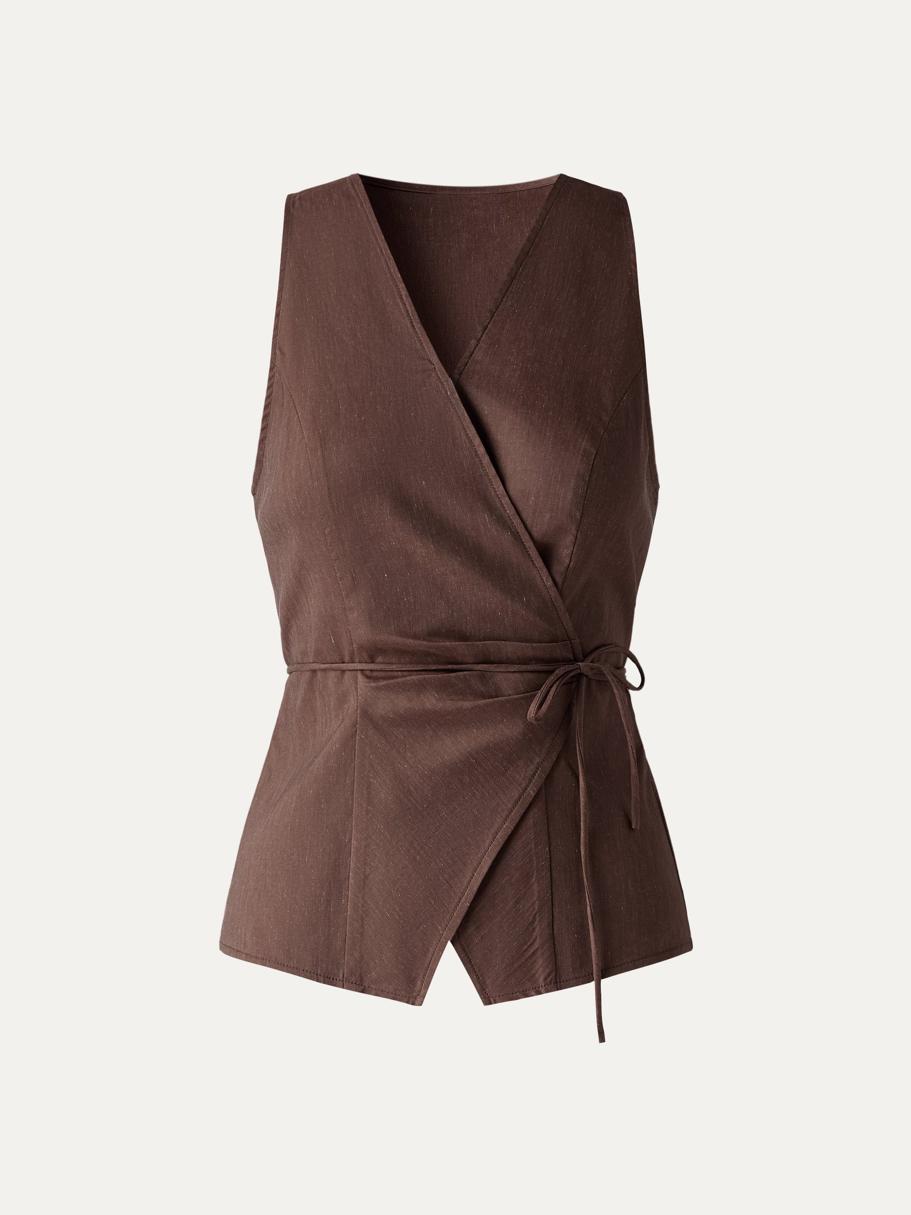 Wrap Top with Self-Tie