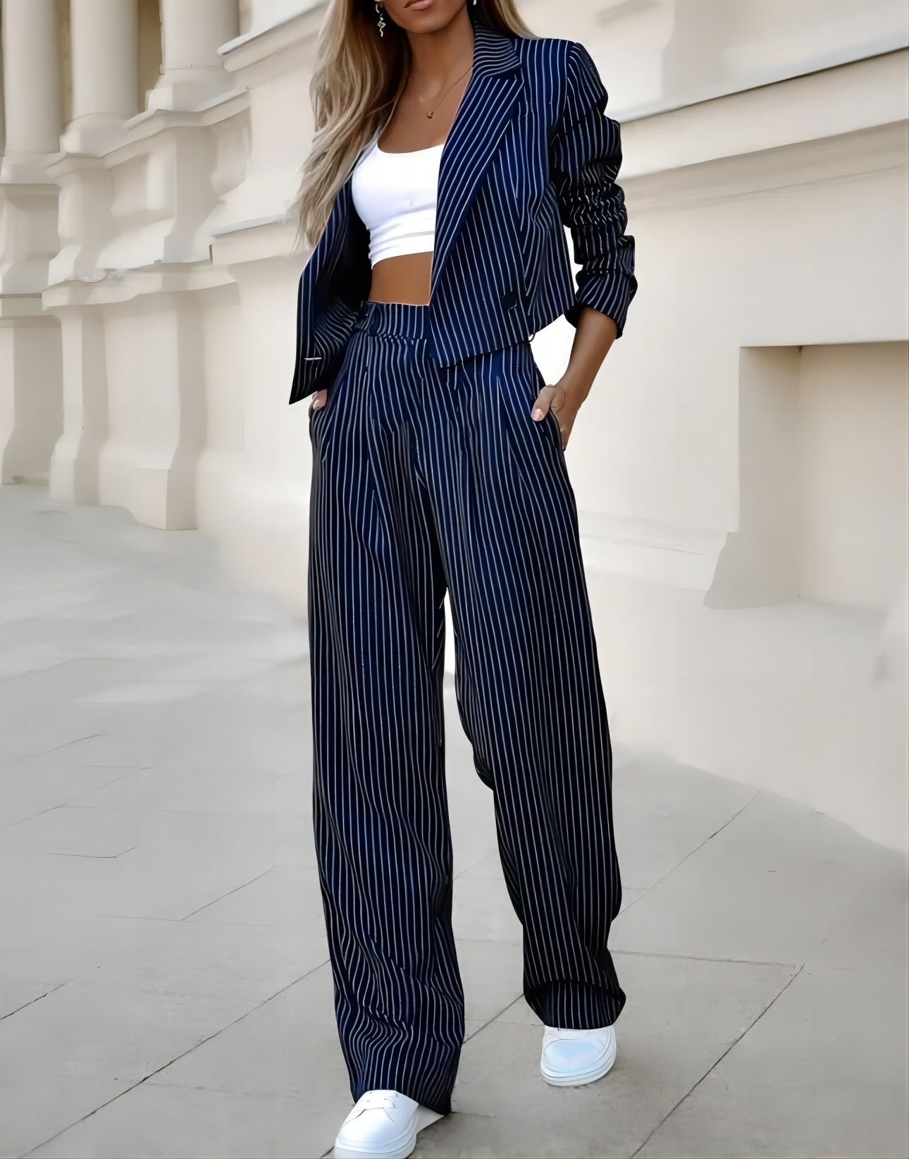 Harper Suit Striped