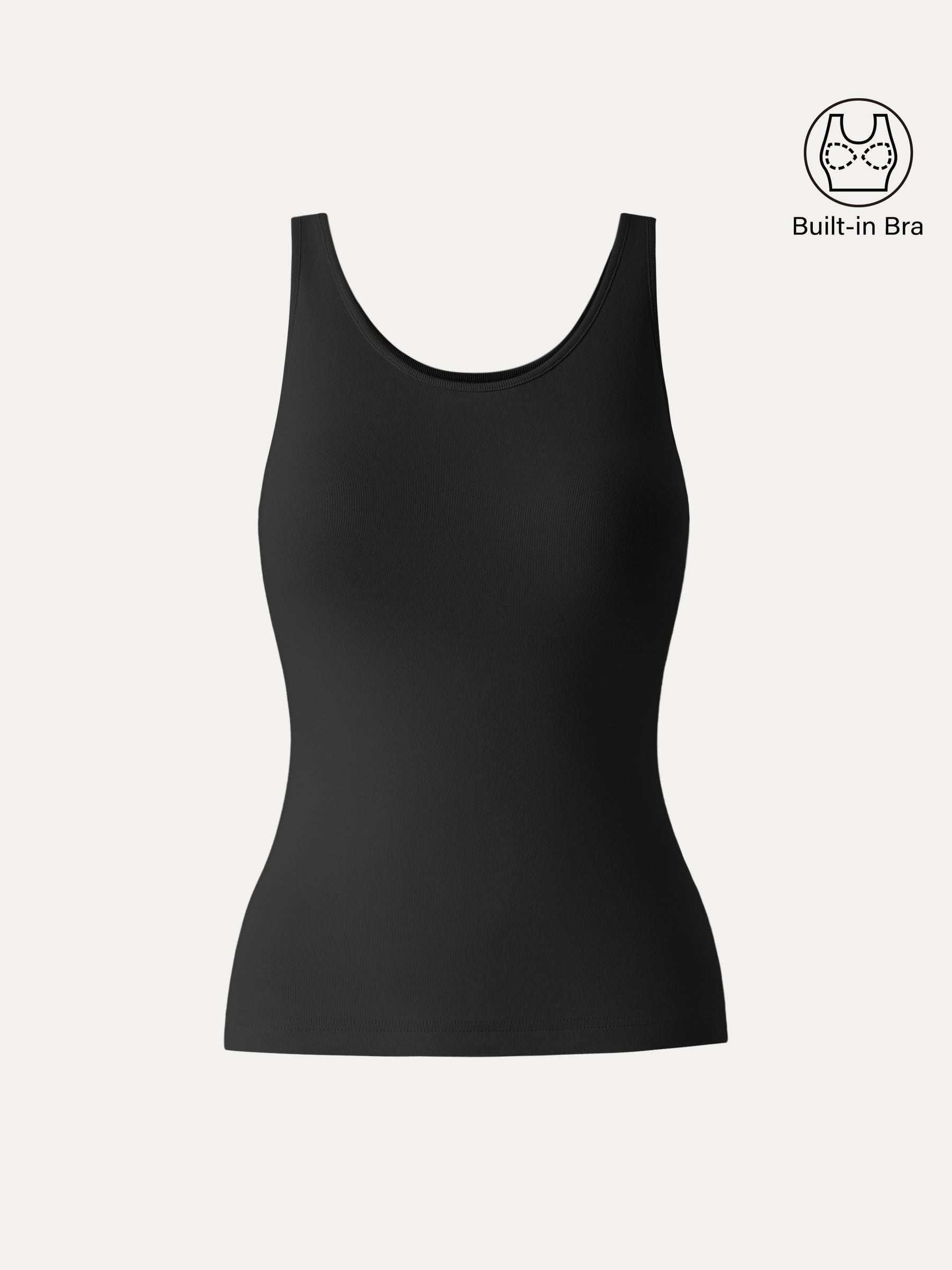 Cotton Lyocell U-Neck Bra Tank