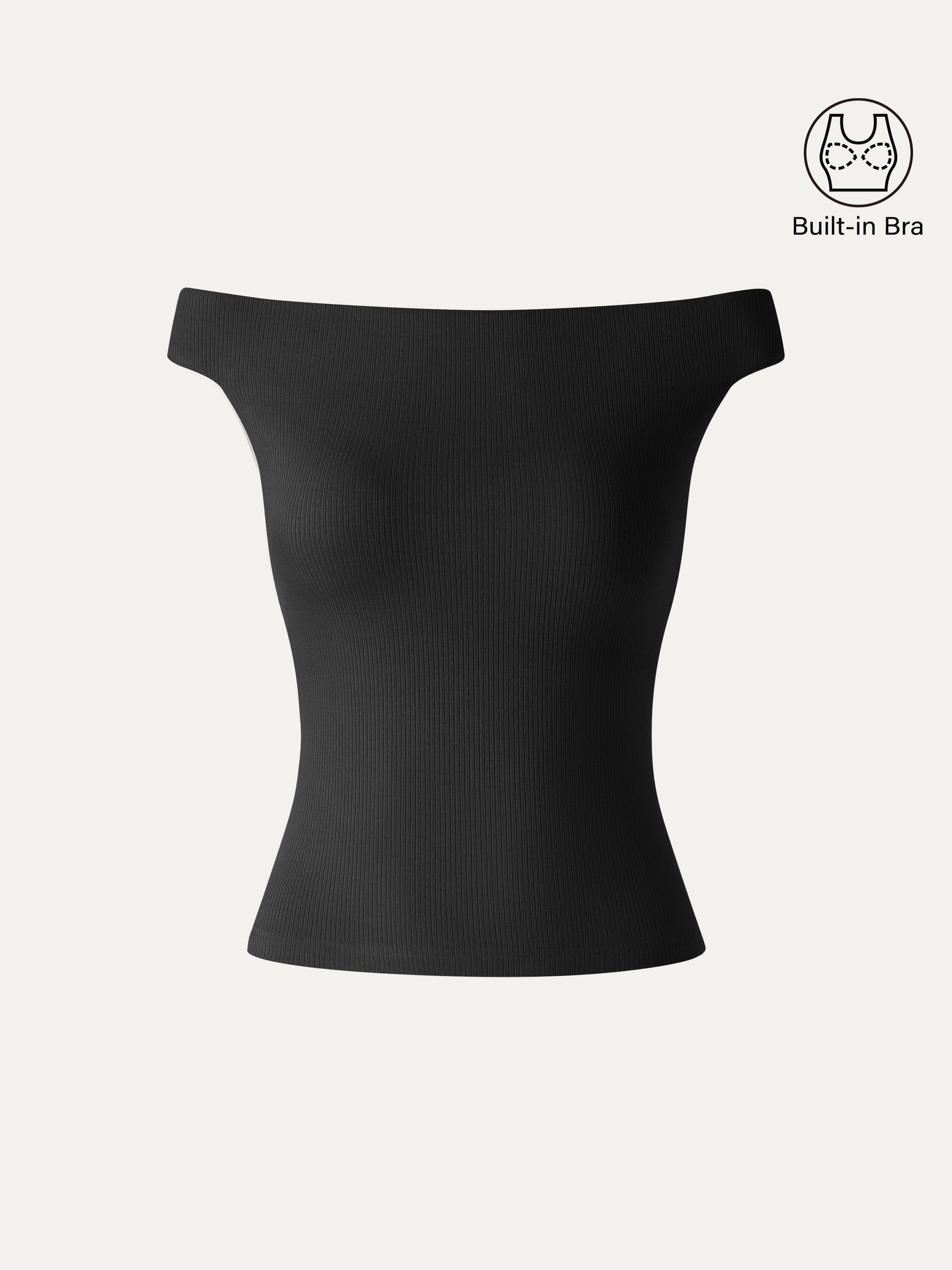 CoolTouch Off-the-Shoulder Contour Bra Top