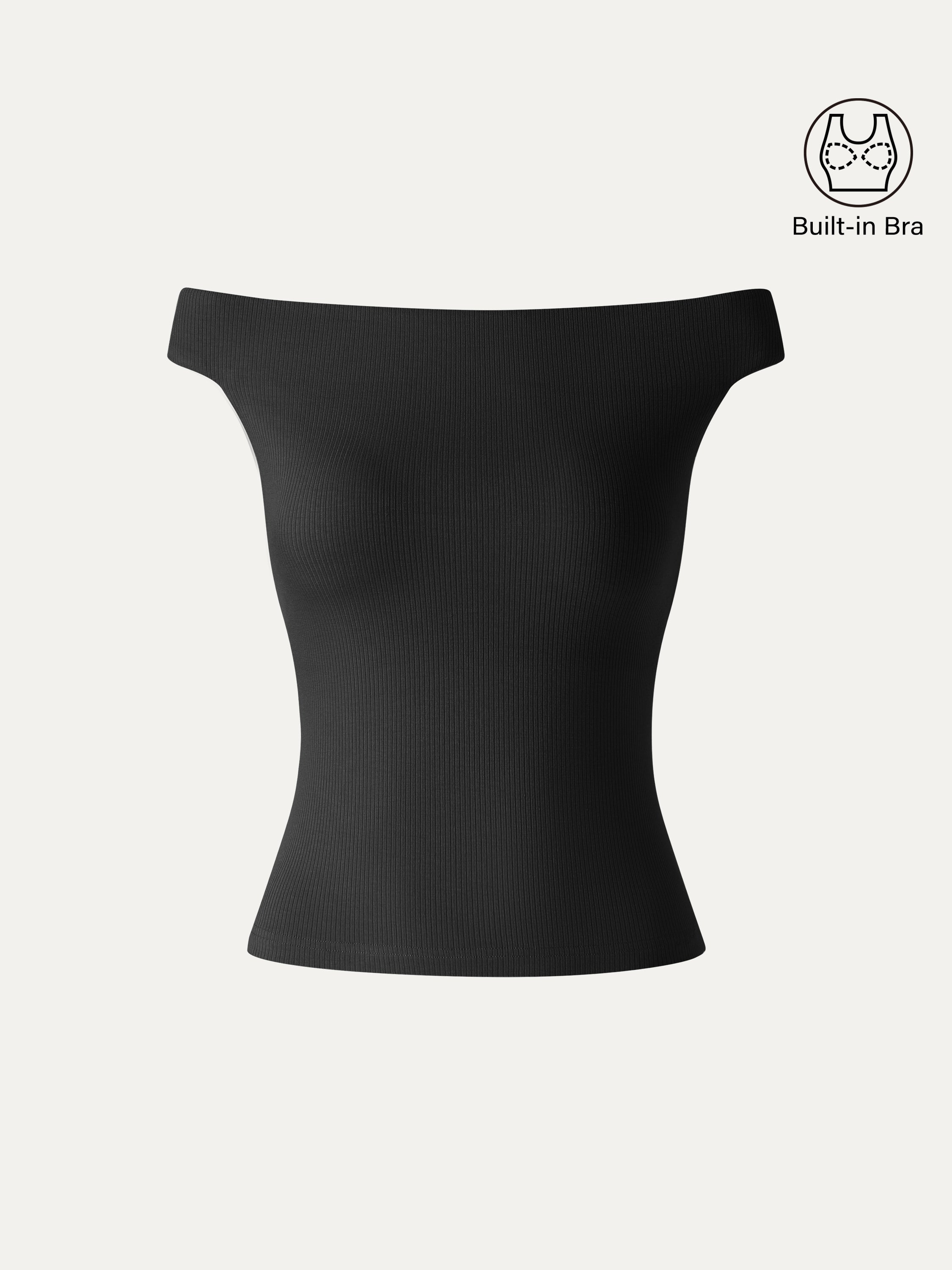 CoolTouch Off-the-Shoulder Contour Bra Top