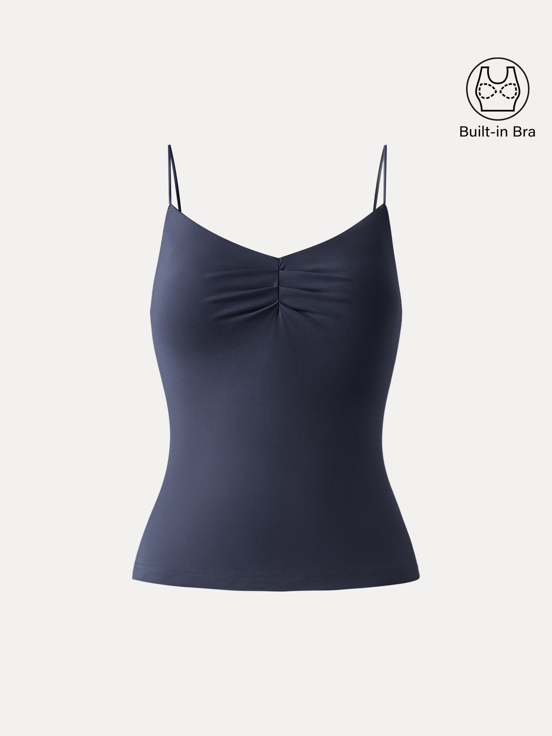 Ultrasoft Sweetheart Neck Front Tucked Spaghetti Brami