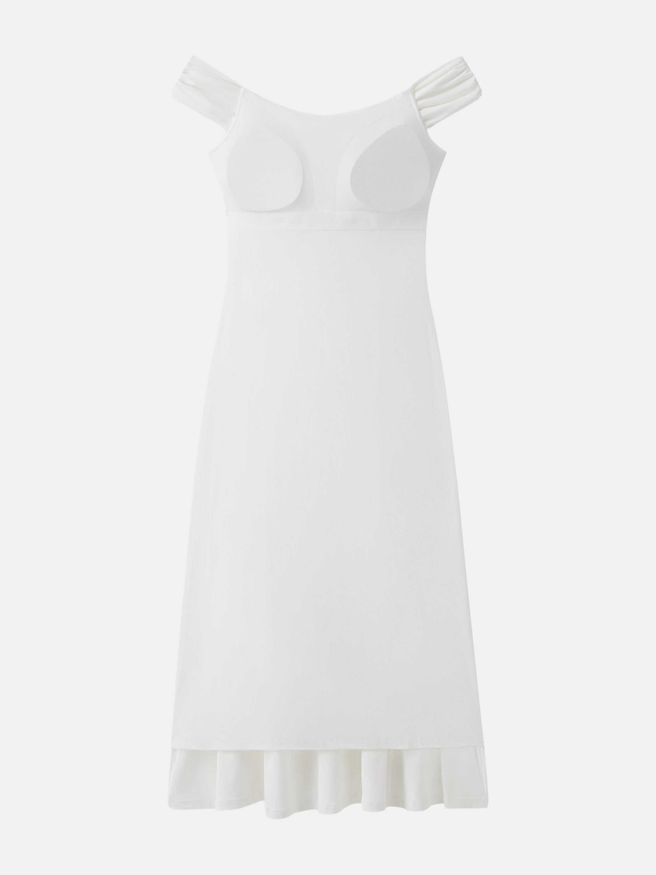 Flowy Criss Cross Off-shoulder Midi Bra Dress