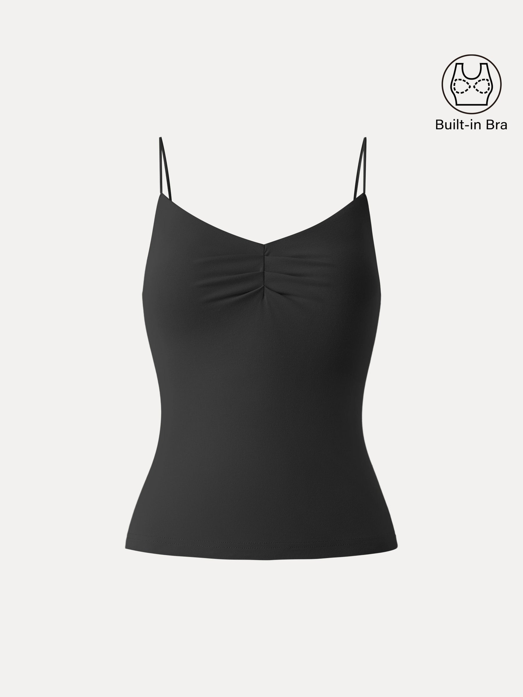 Ultrasoft Sweetheart Neck Front Tucked Spaghetti Brami