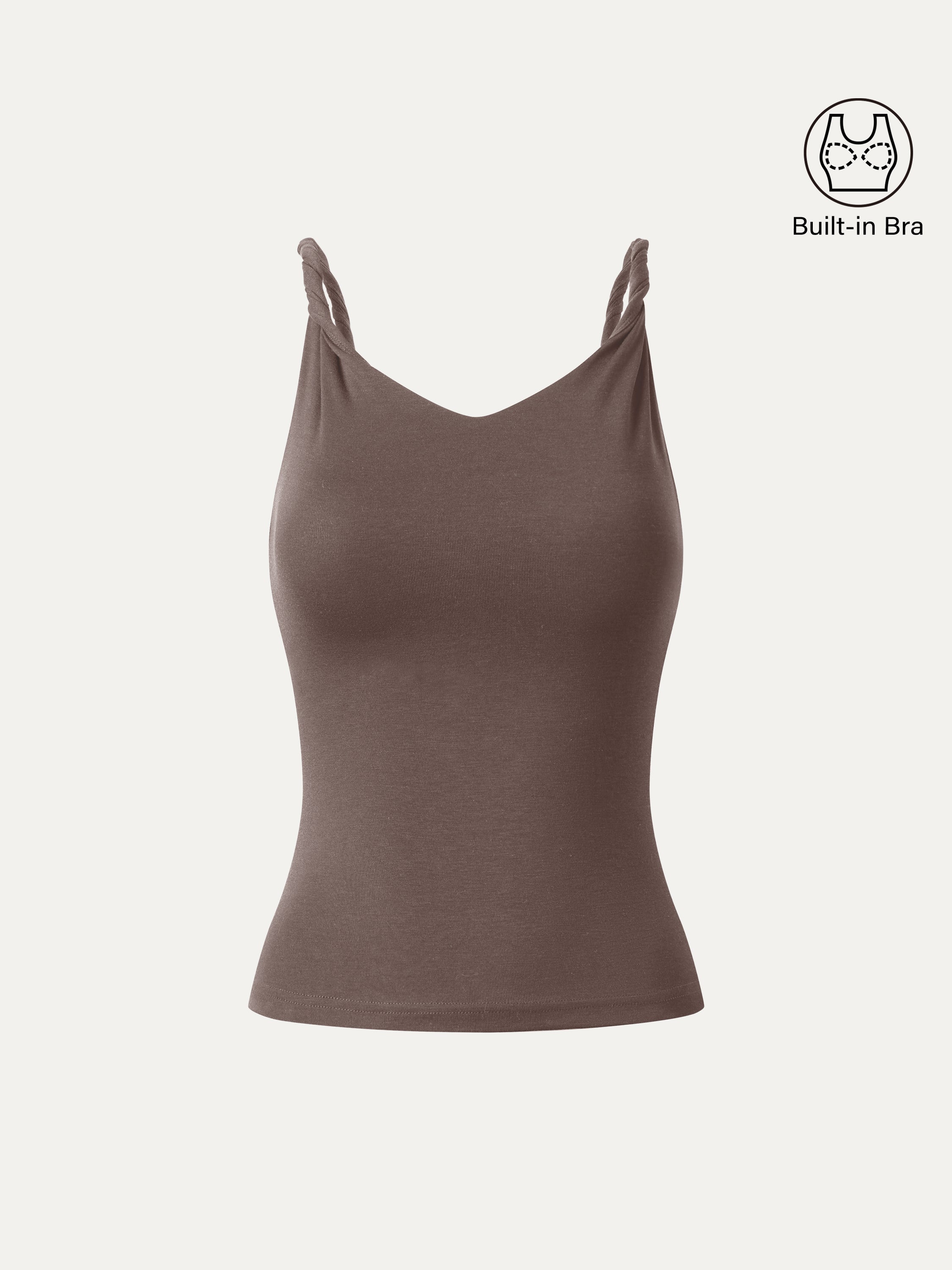 CoolTouch Twisted Strap V-Neck Bra Tank