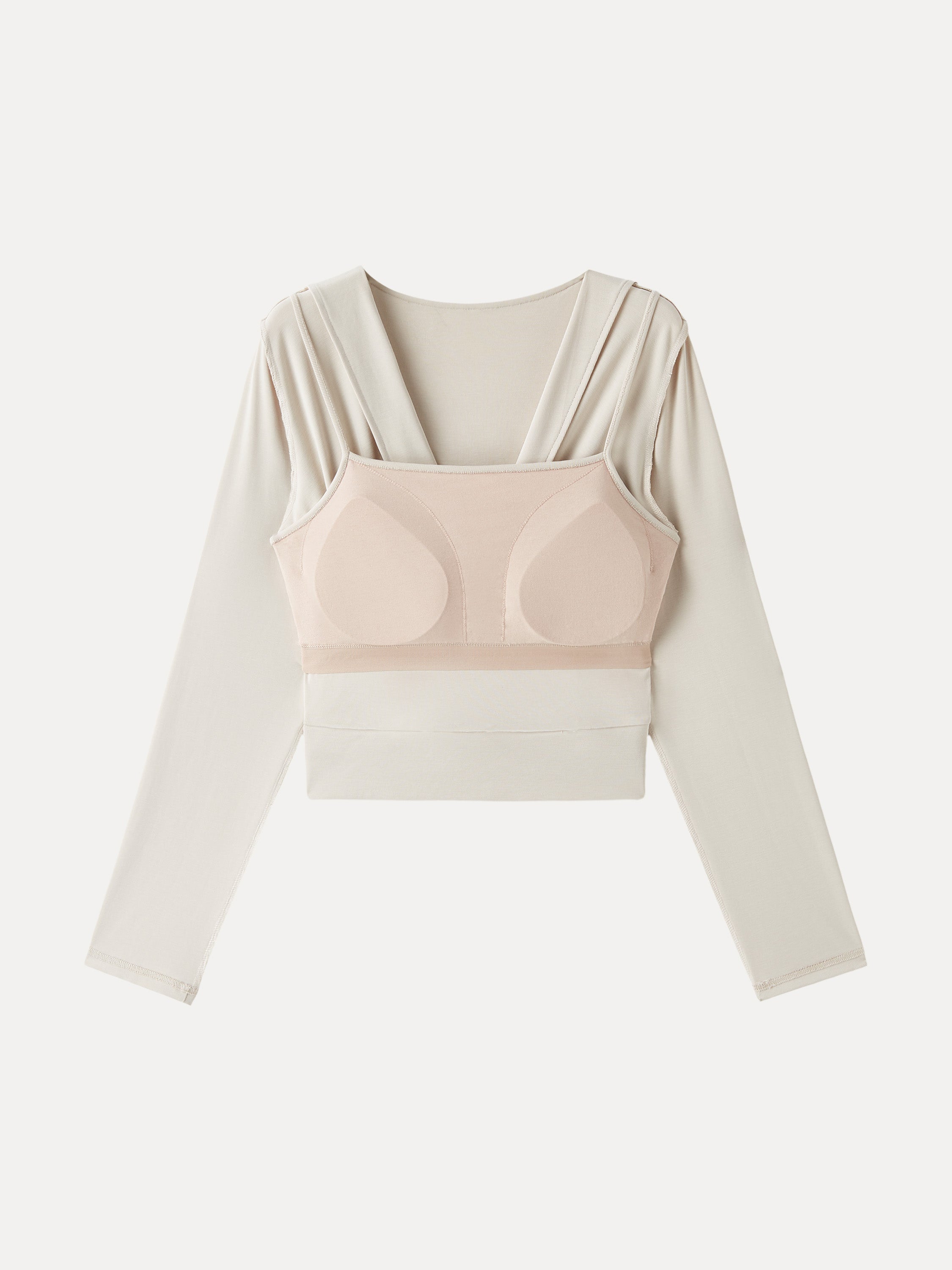 Sandwashed Modal 2-in-1 Wrap Bra Top