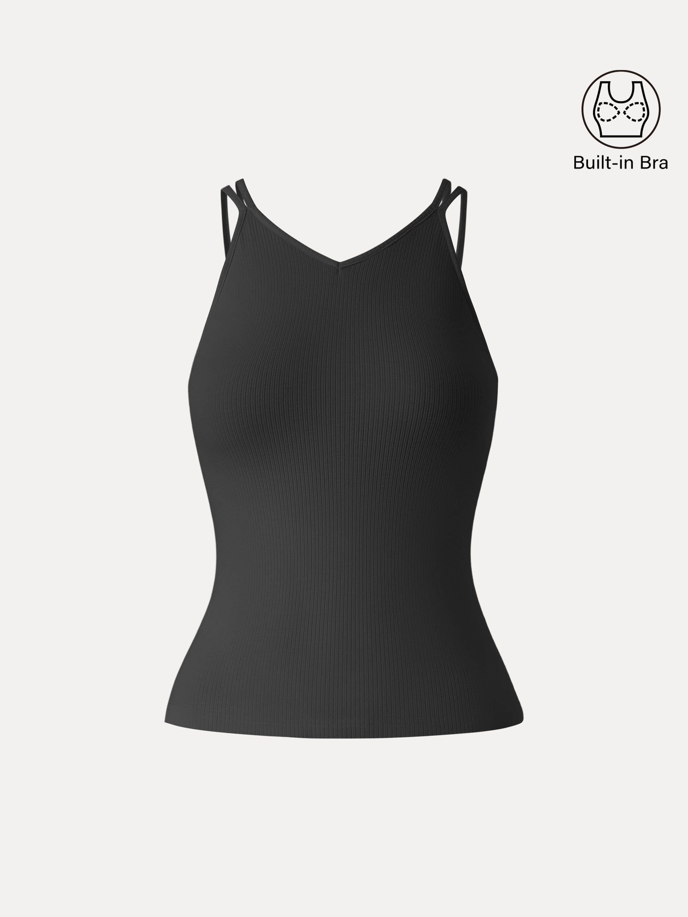 CoolTouch V-Neck Spaghetti Bra Tank