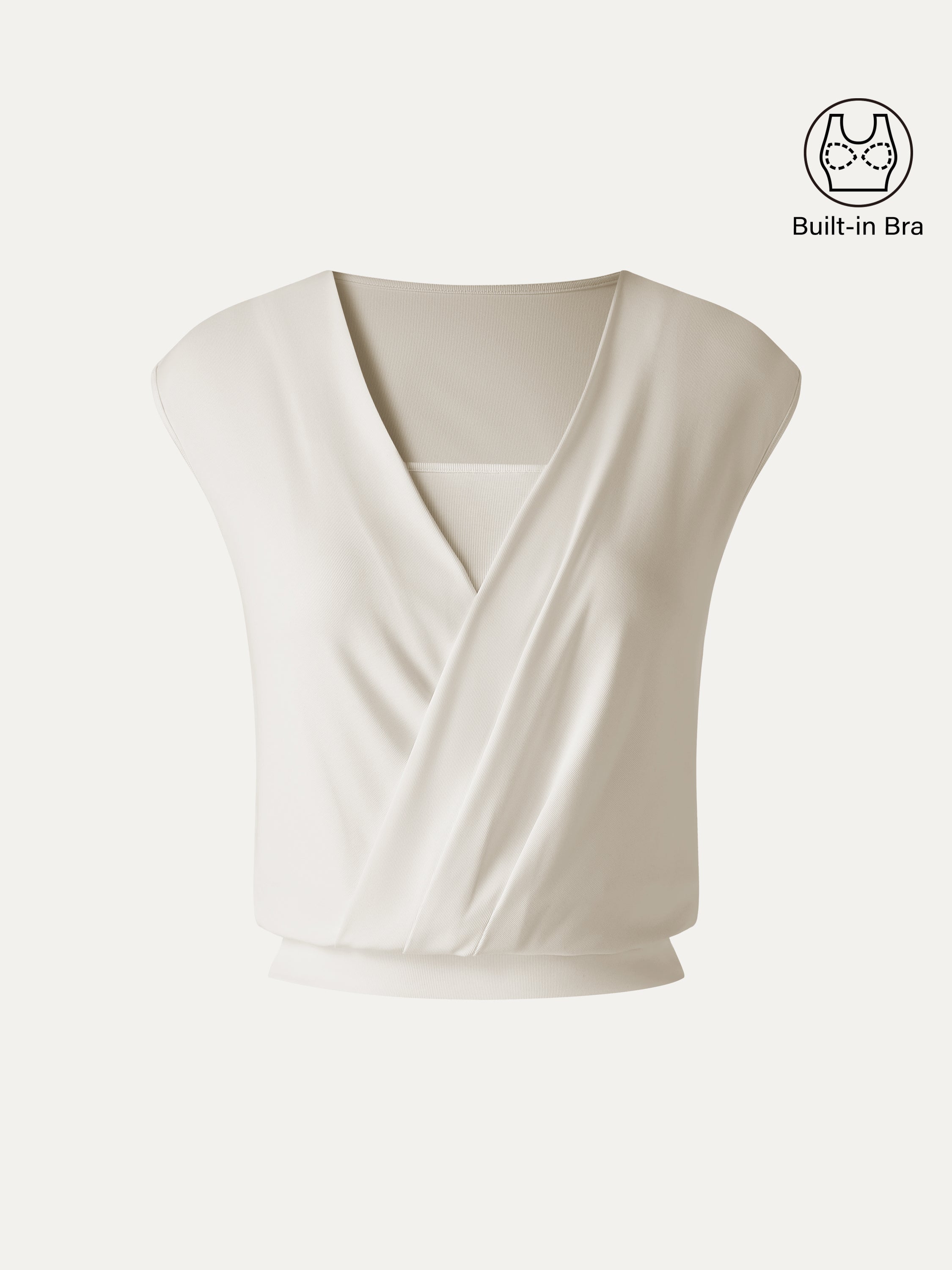 Sandwashed Modal 2-in-1 Wrap Bra Tank