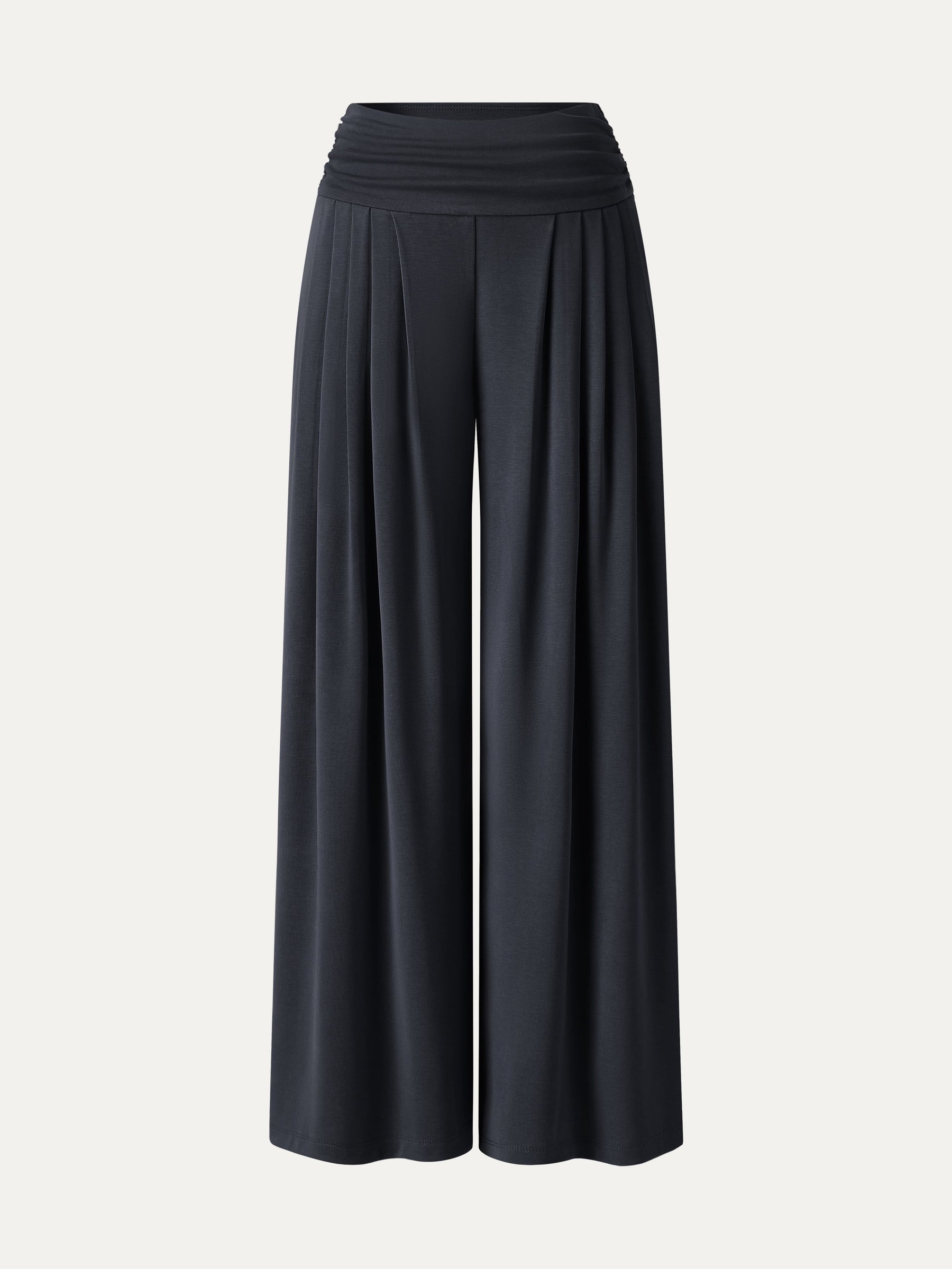 Sandwashed Super Flowy Tucked Palazzo Pant with Pockets