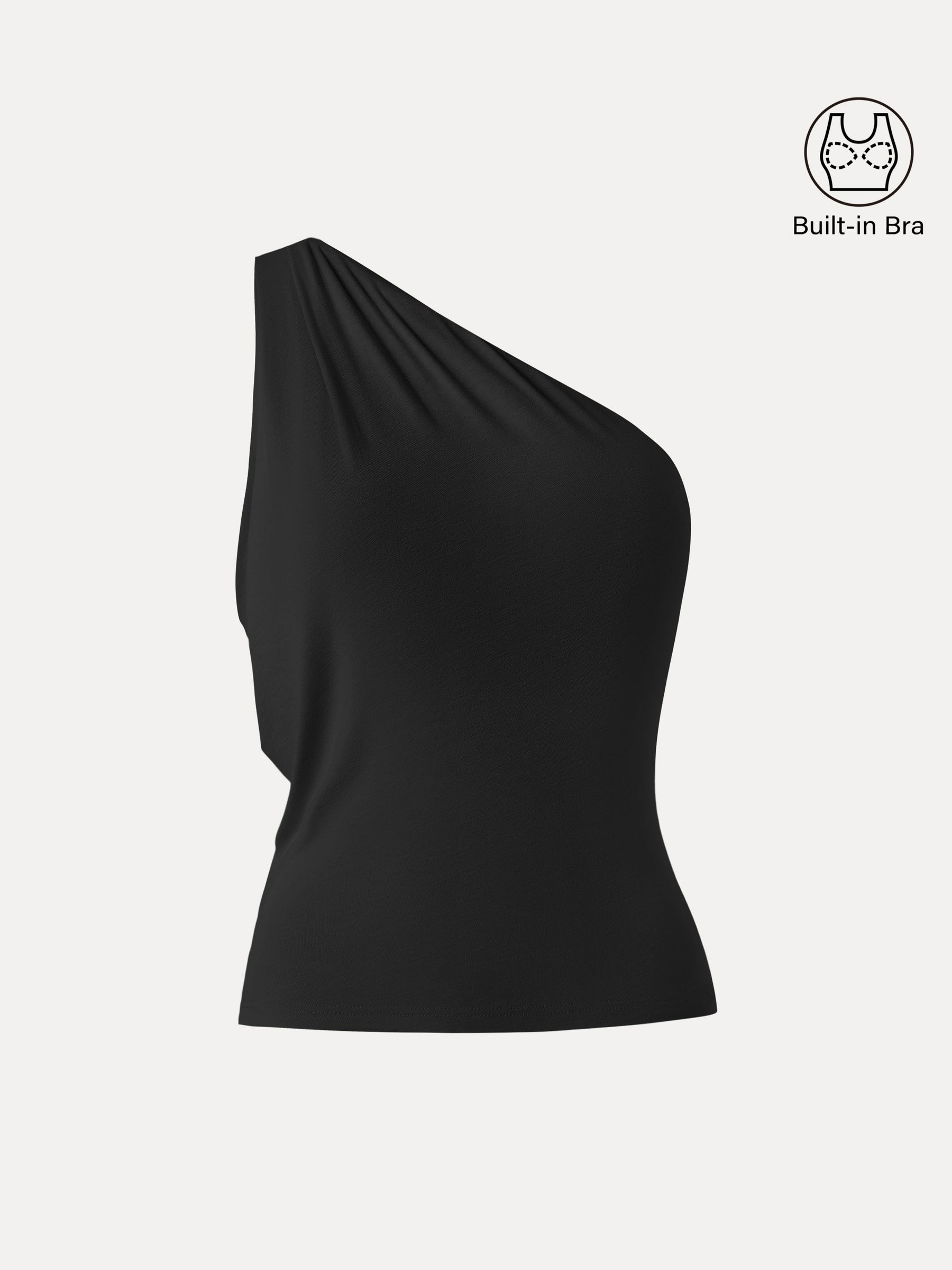 One Shoulder Cropped Bra Top