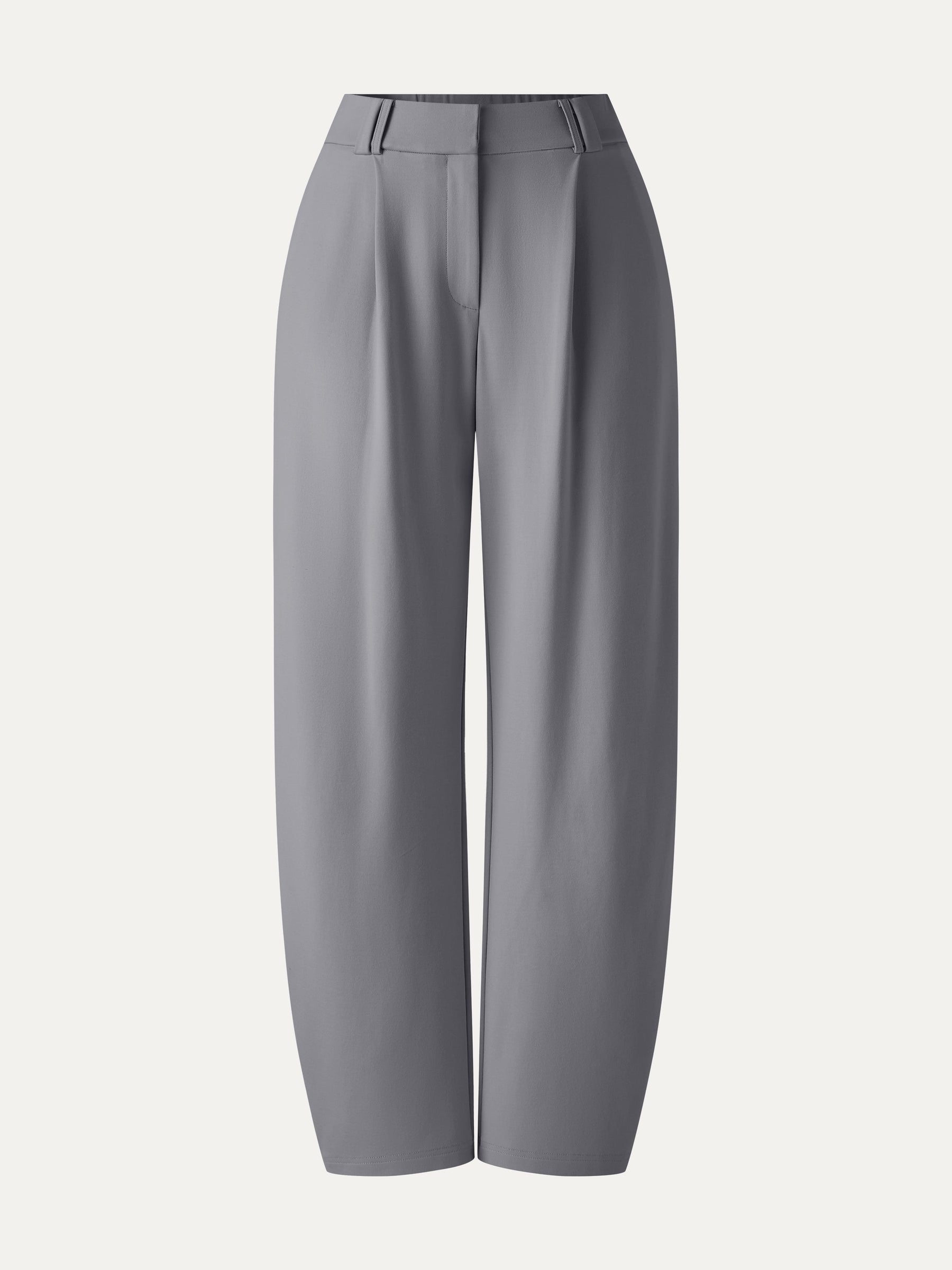 CoolTouch Stretch Ponte High Rise Cropped Barrel Pants