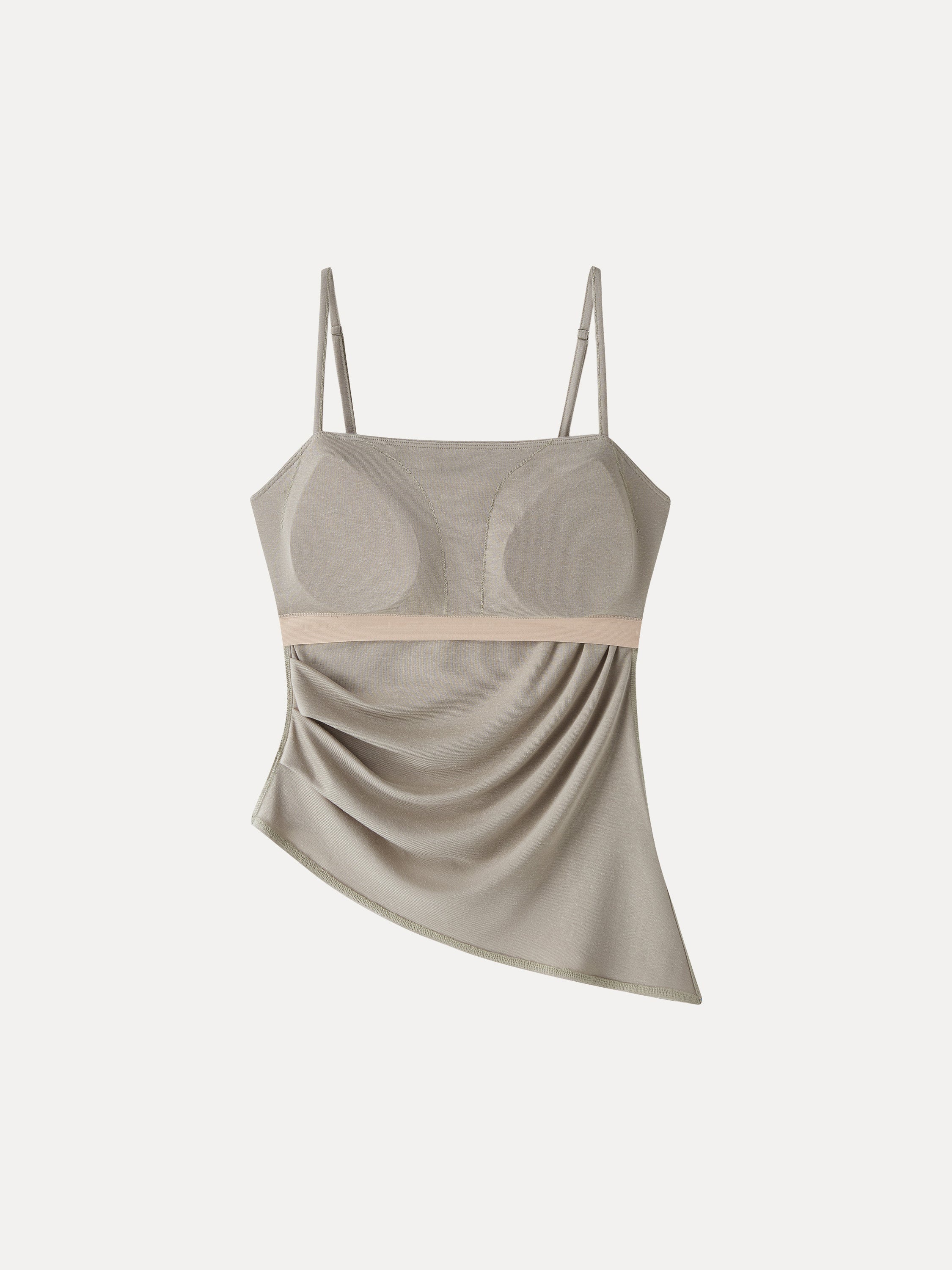 Spaghetti Bra Top with Side Slit