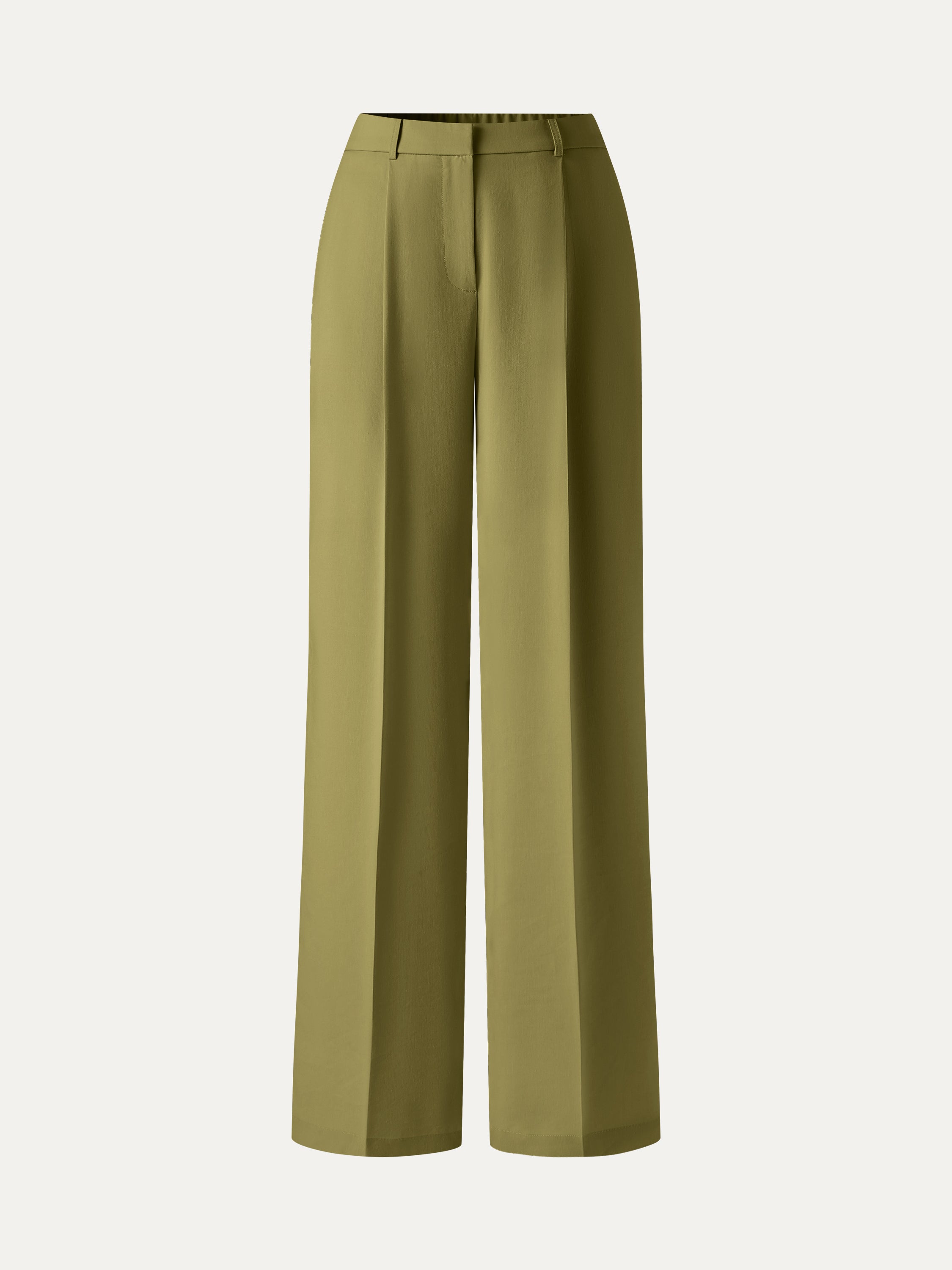 Linen Blend Wide Leg Pants