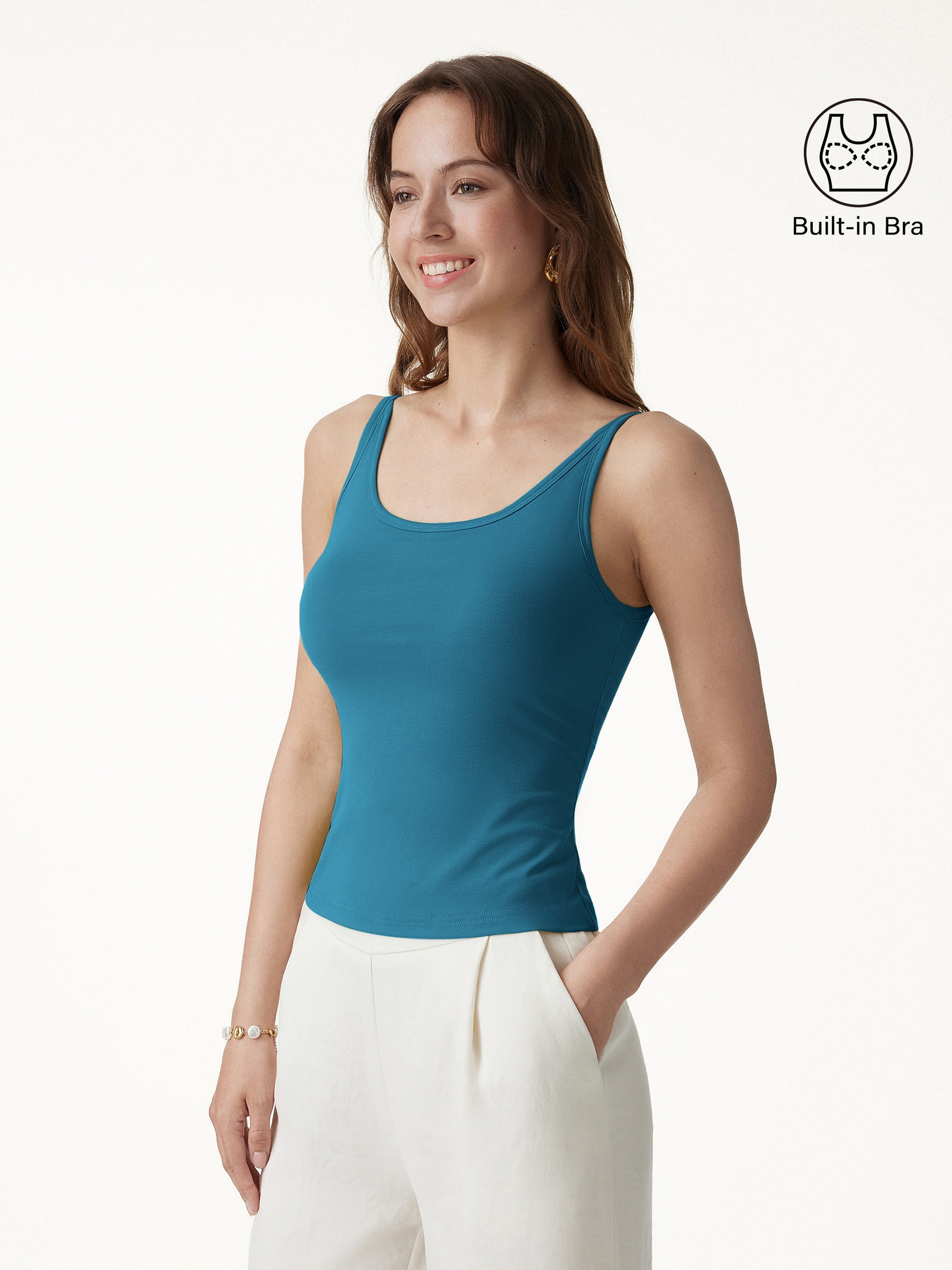 SkinKiss Scoop Neck Bra Top