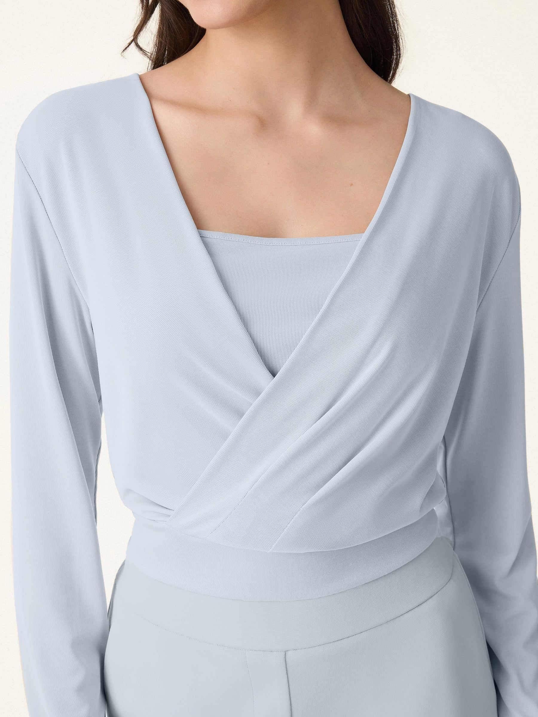 Sandwashed Modal 2-in-1 Wrap Bra Top