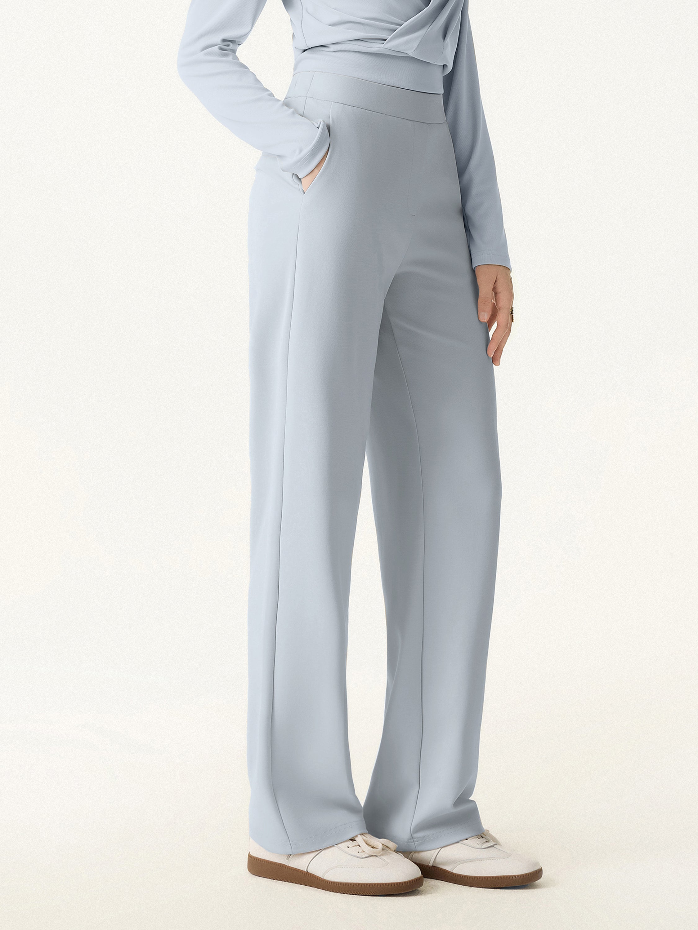 Sandwashed Modal Breathable Straight Leg Pull-on Travel Pant
