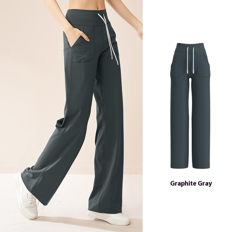 Women's High-Waist Fitness & Leisure Pants - Loose Fit Leggings