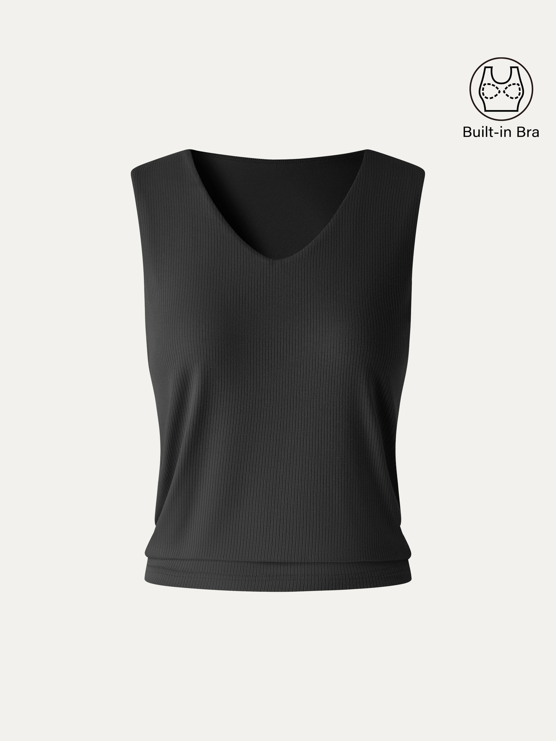 CoolTouch Ease V-Neck Wide Shoulder Bra Tank