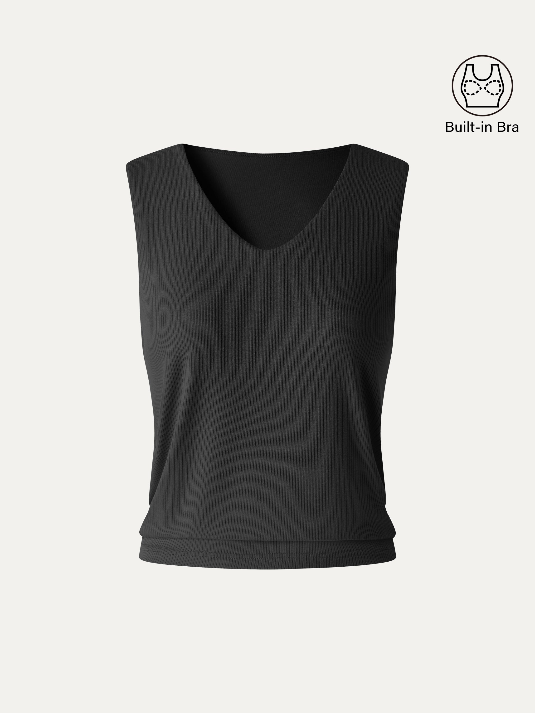 CoolTouch Ease V-Neck Wide Shoulder Bra Tank