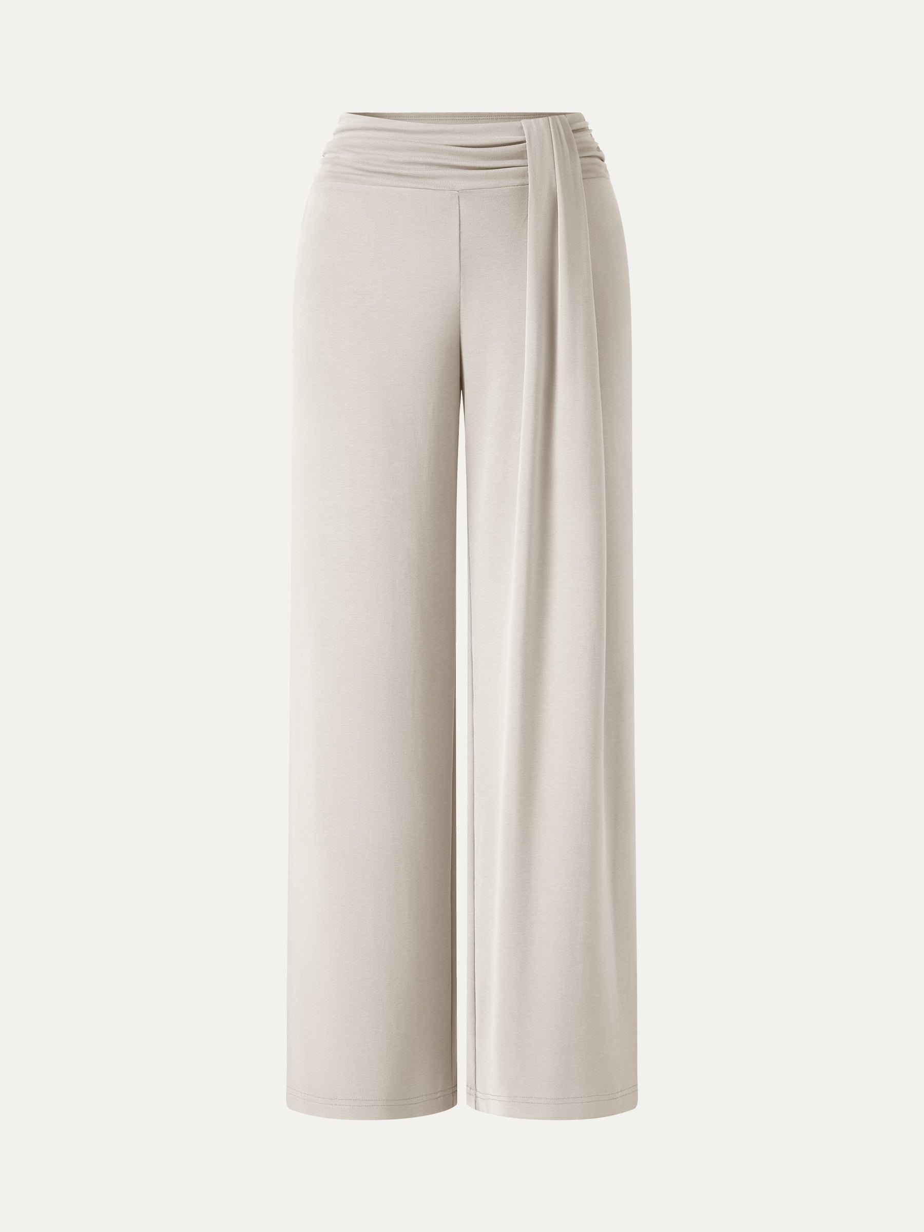 Mid-Rise Relaxed Wide-Leg Lounge Pants