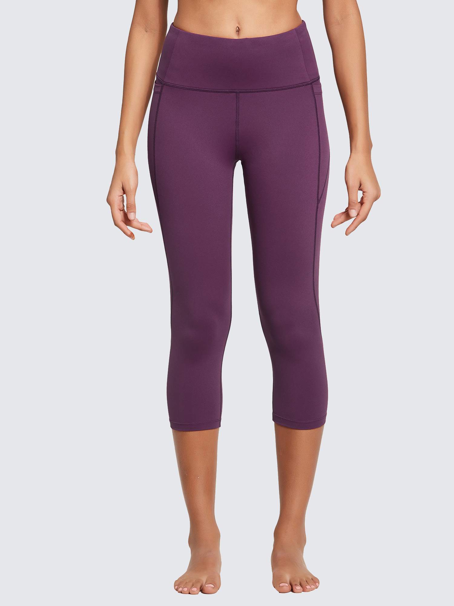 Women's Plus Size High-Waisted Capris