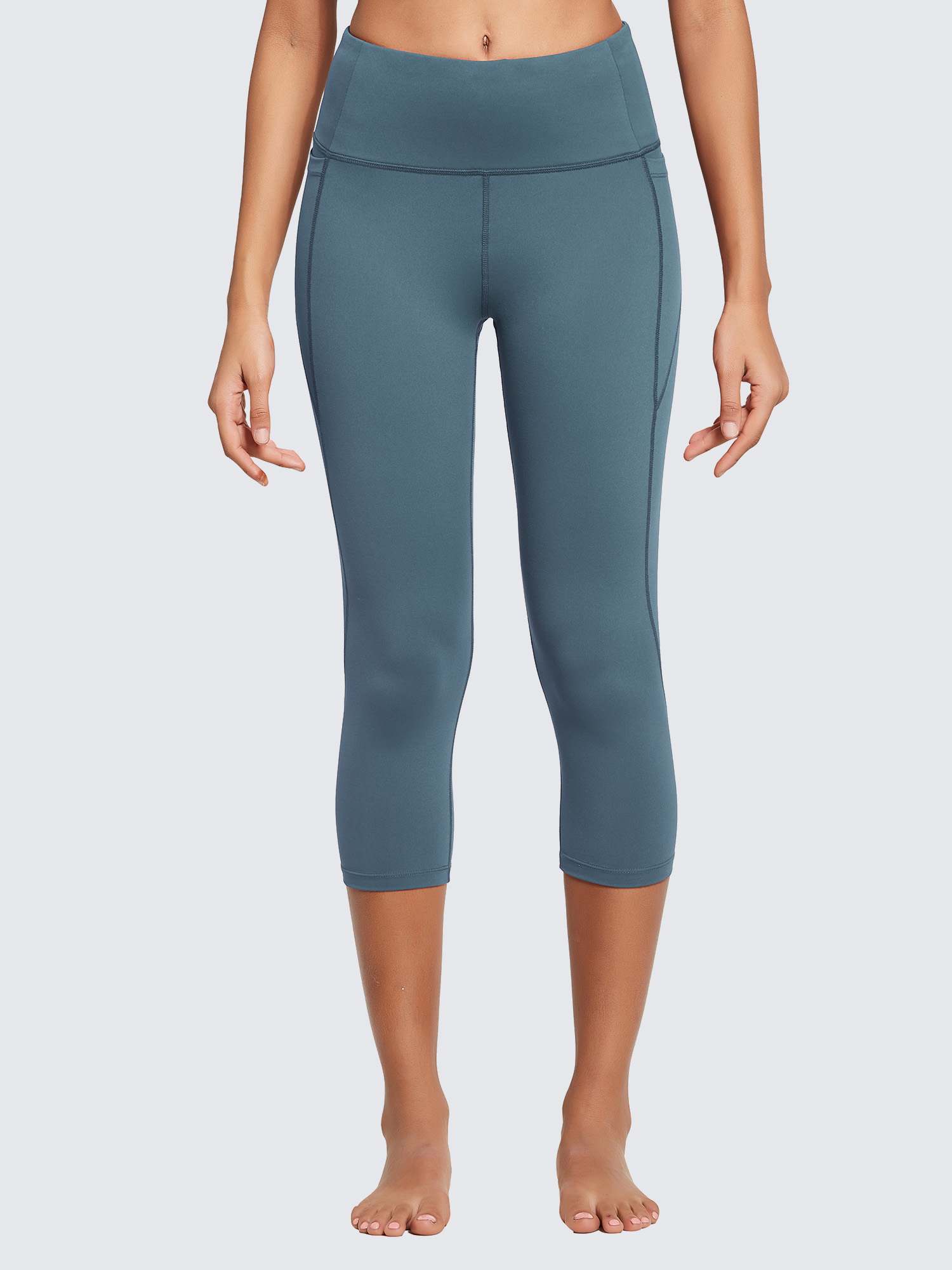 Women's Plus Size High-Waisted Capris