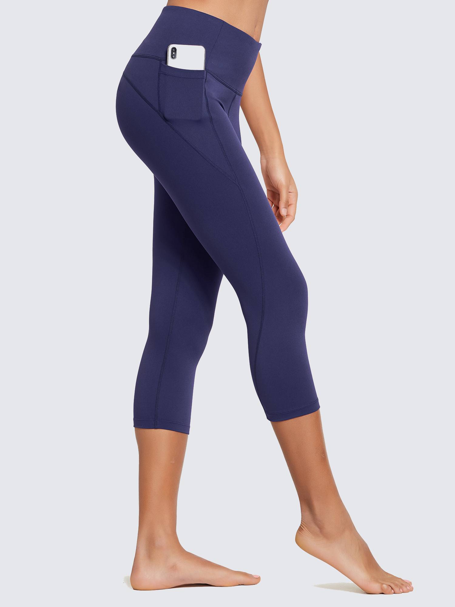 Women's Plus Size High-Waisted Capris