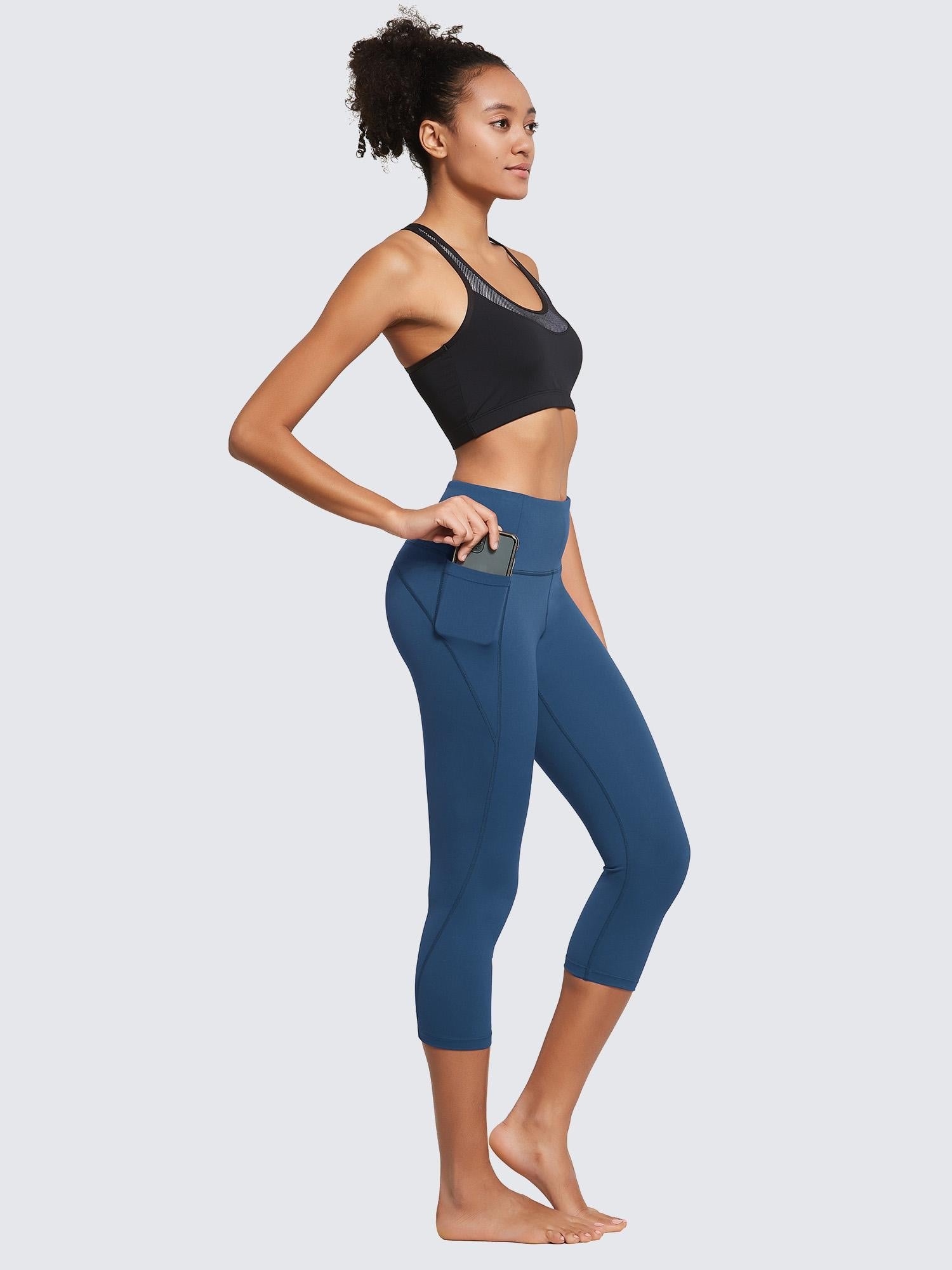 Women's Plus Size High-Waisted Capris