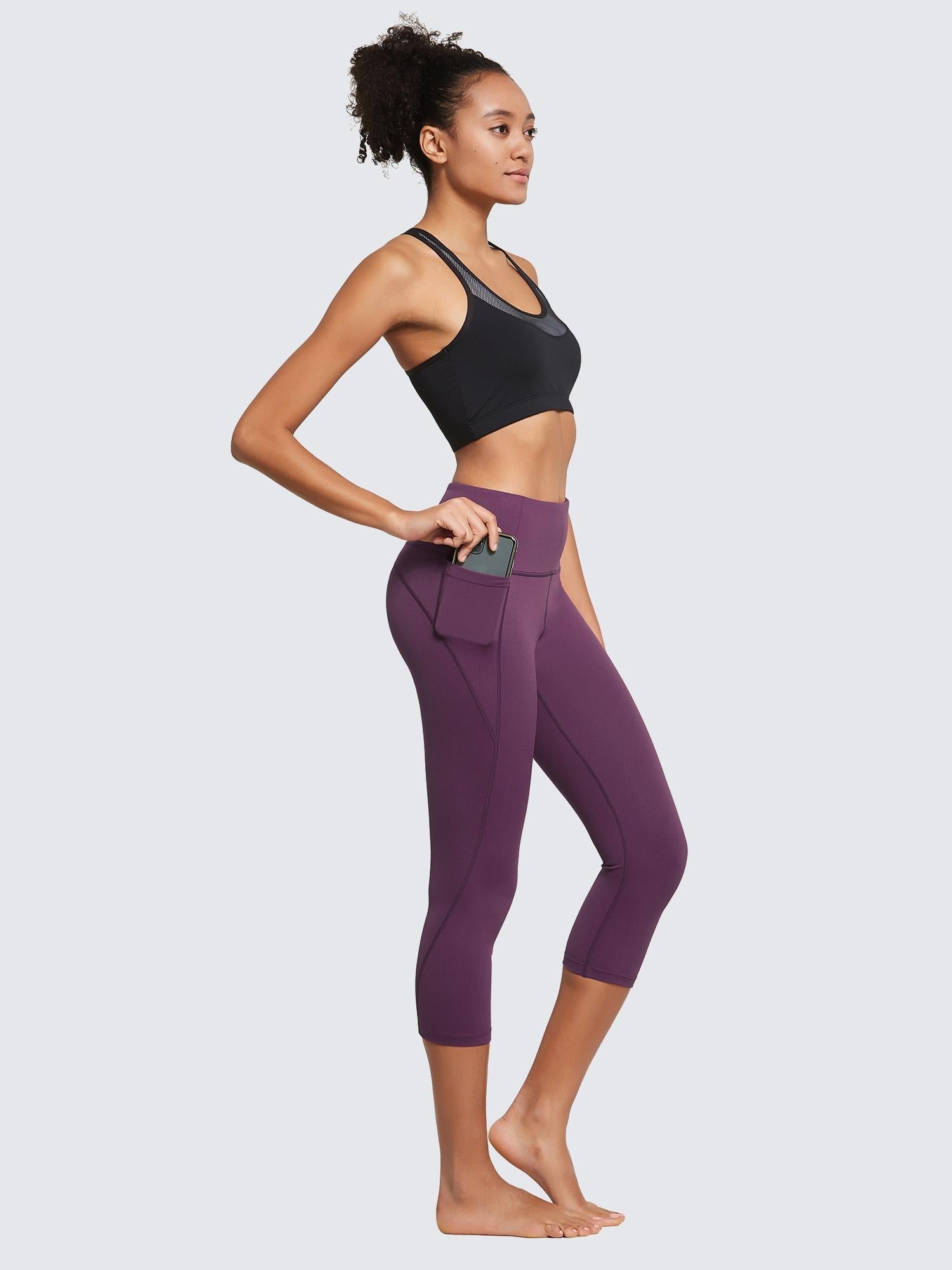 Women's Plus Size High-Waisted Capris