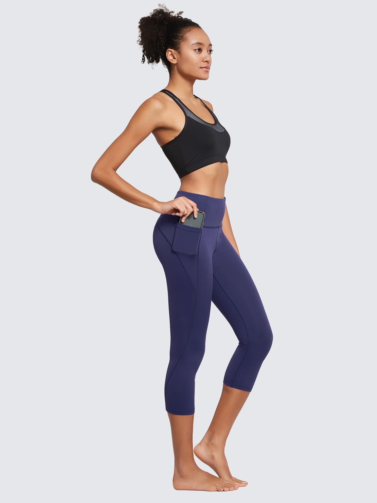 Women's Plus Size High-Waisted Capris
