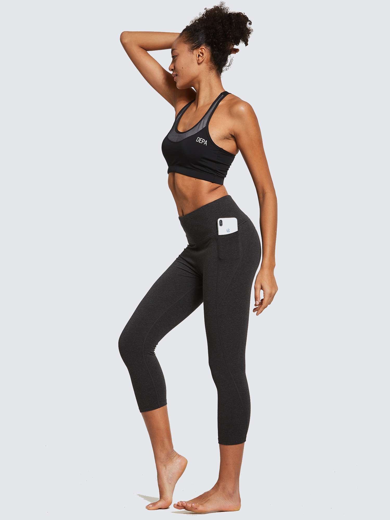 Women's Plus Size High-Waisted Capris