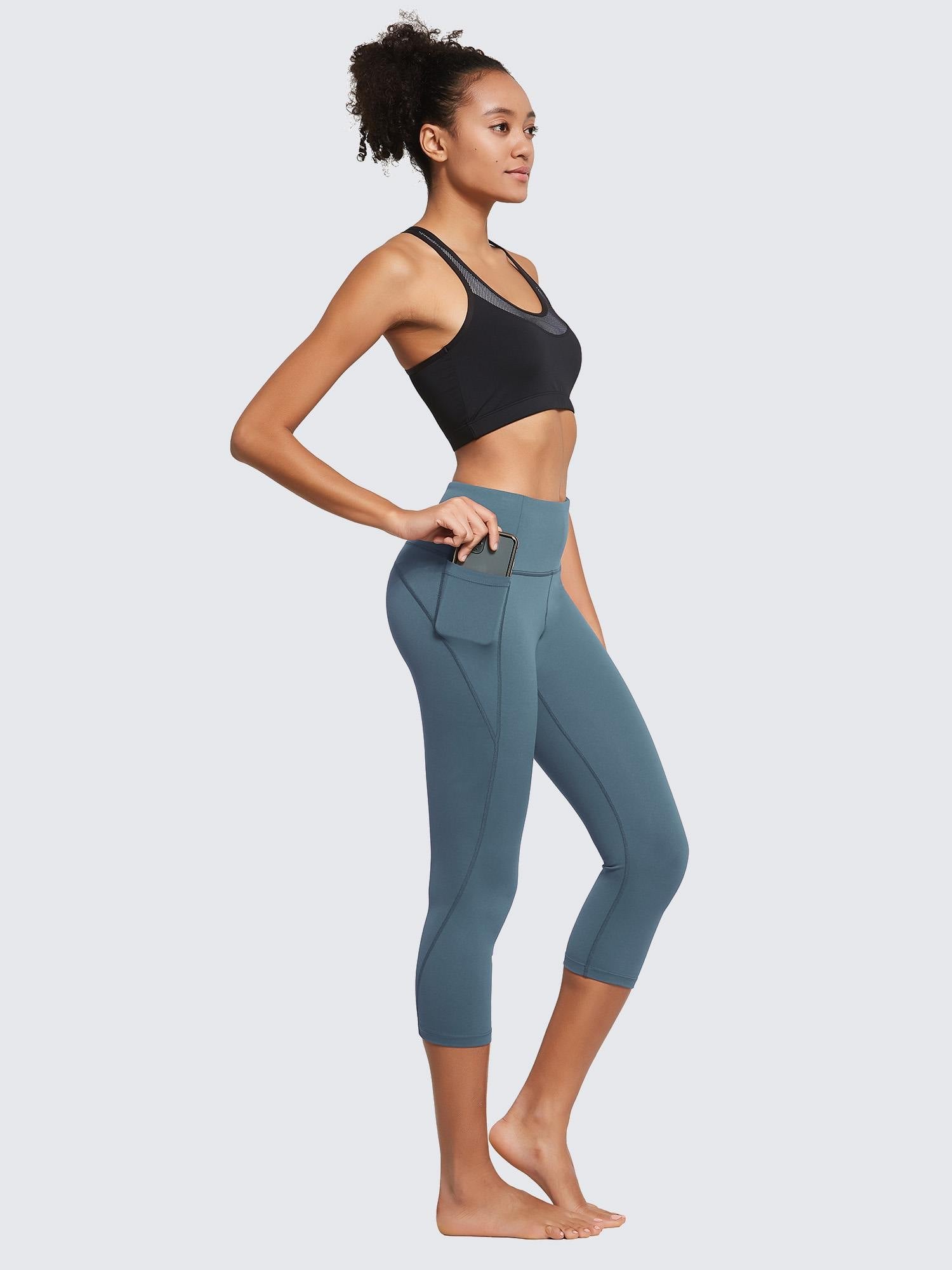 Women's Plus Size High-Waisted Capris