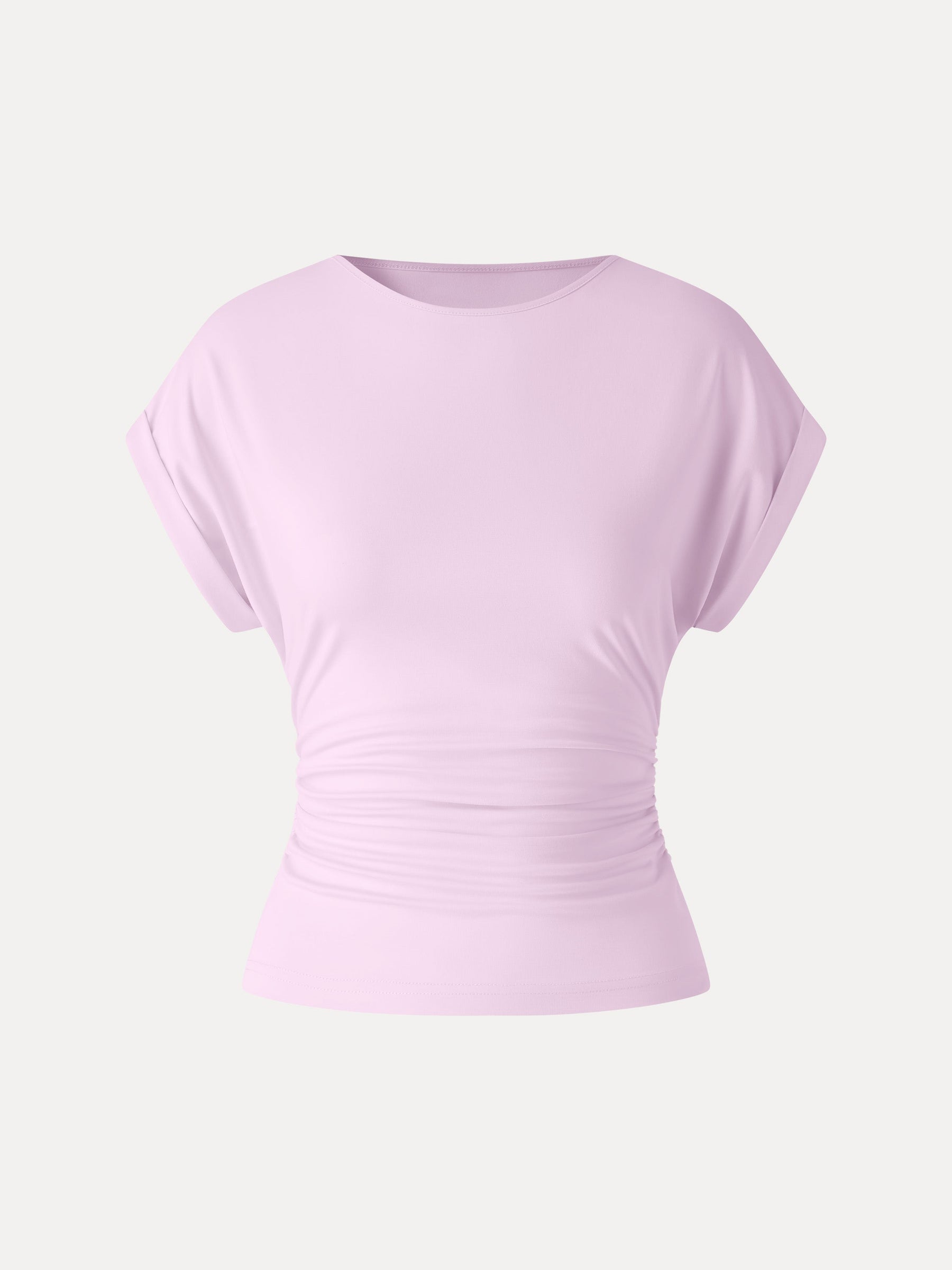 CoolTouch Round Neck Ruched Tee