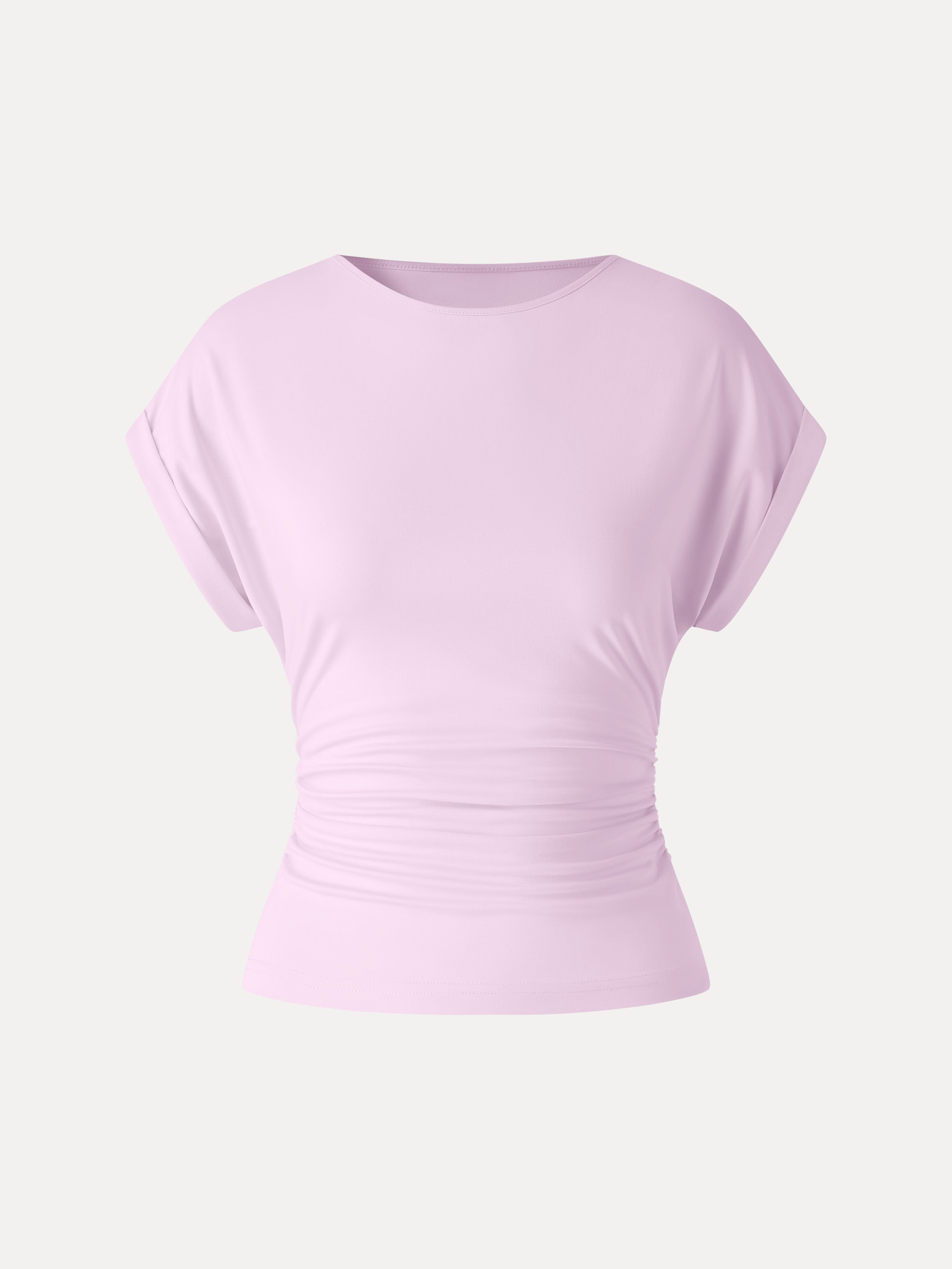 CoolTouch Round Neck Ruched Tee