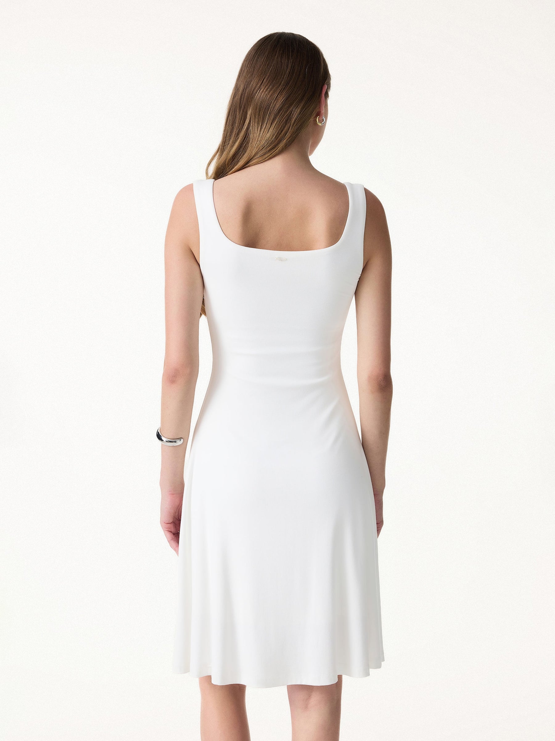 SkinKiss Cooling Square Neck Mini Bra Dress