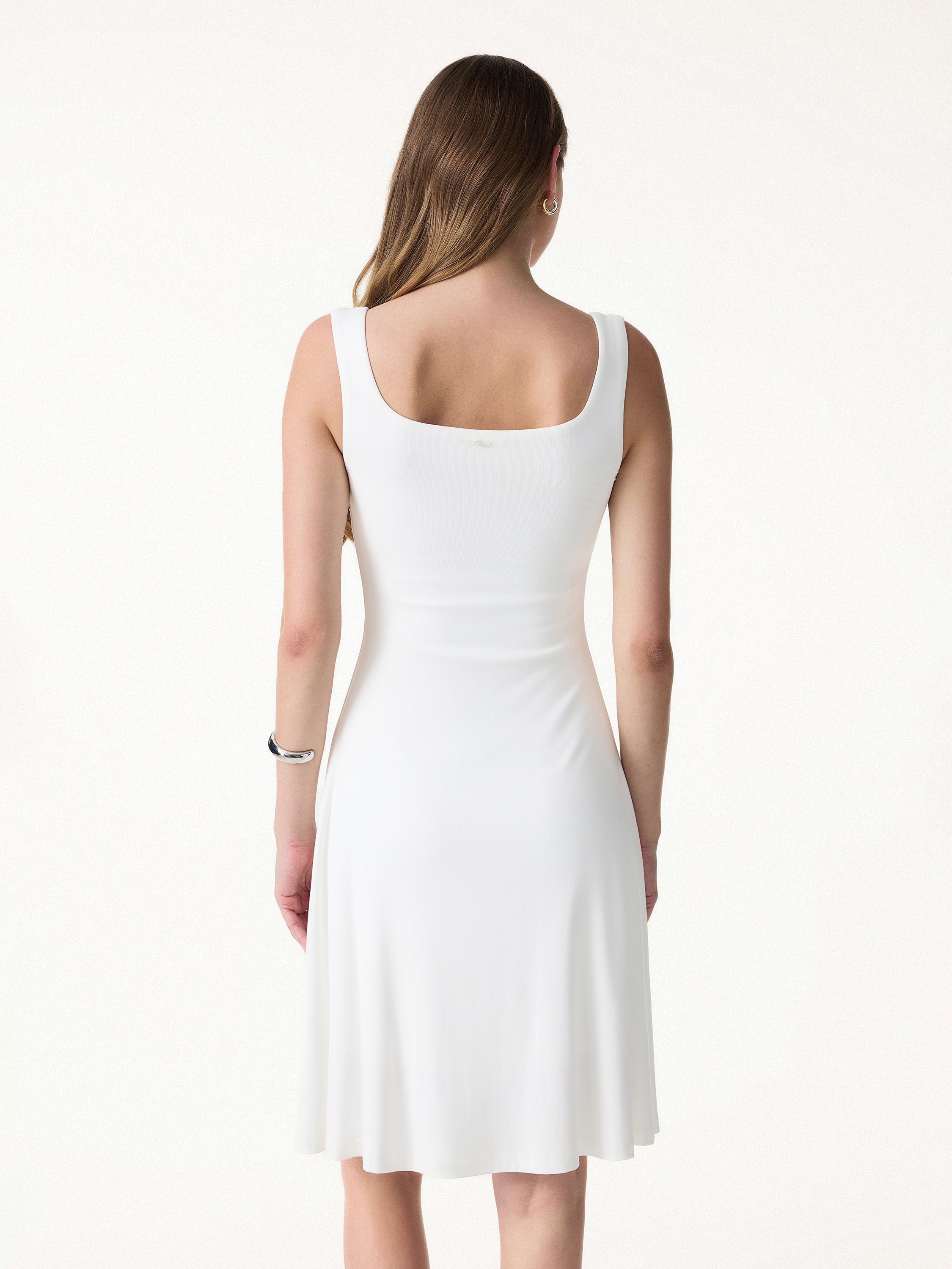 SkinKiss Cooling Square Neck Mini Bra Dress
