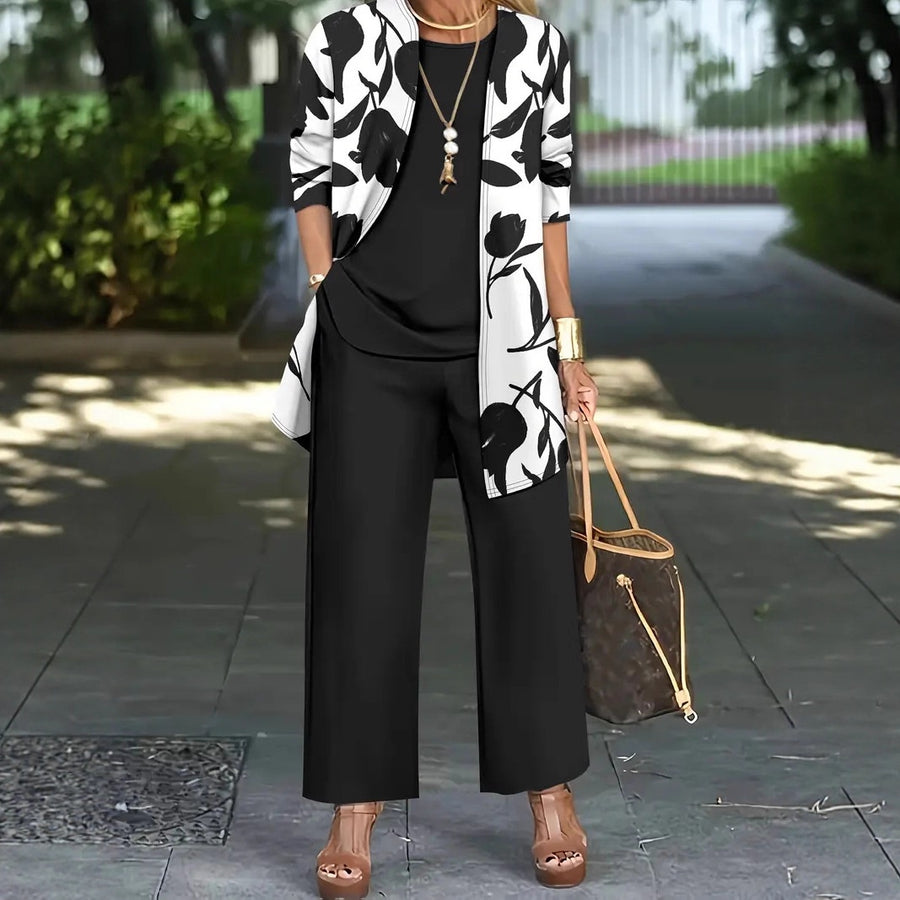 Harmony 3-Piece Set Top Vest And Pants