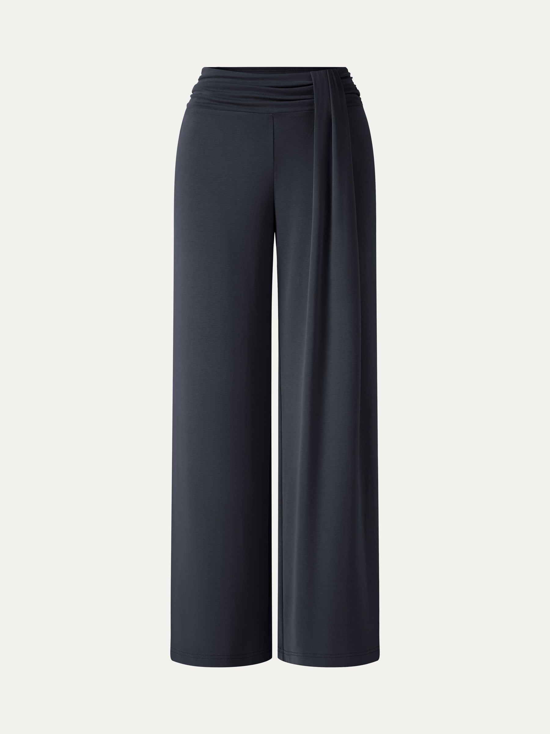 Mid-Rise Relaxed Wide-Leg Lounge Pants