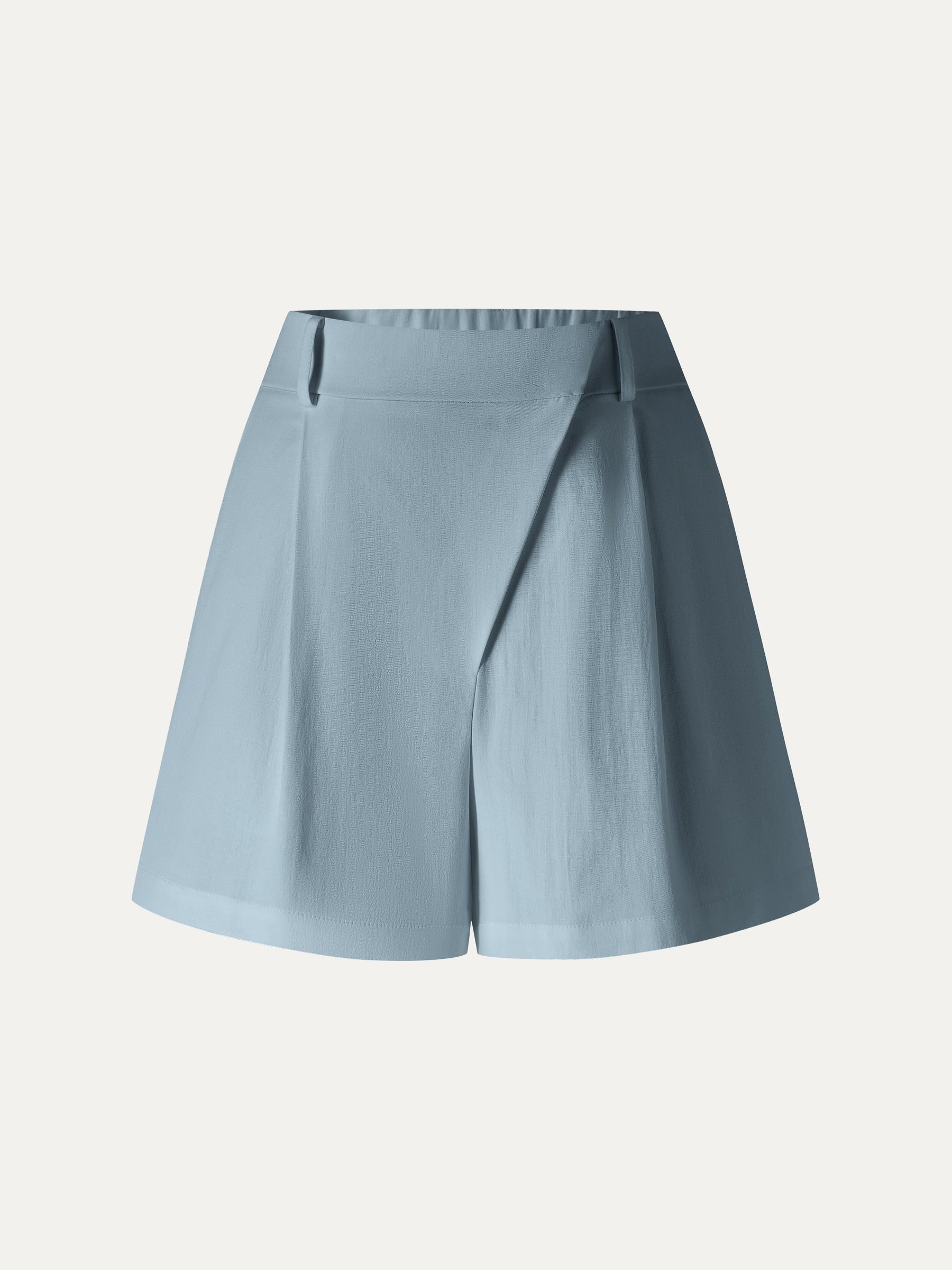 Not-See-Thru Linen-Like A-Line Shorts