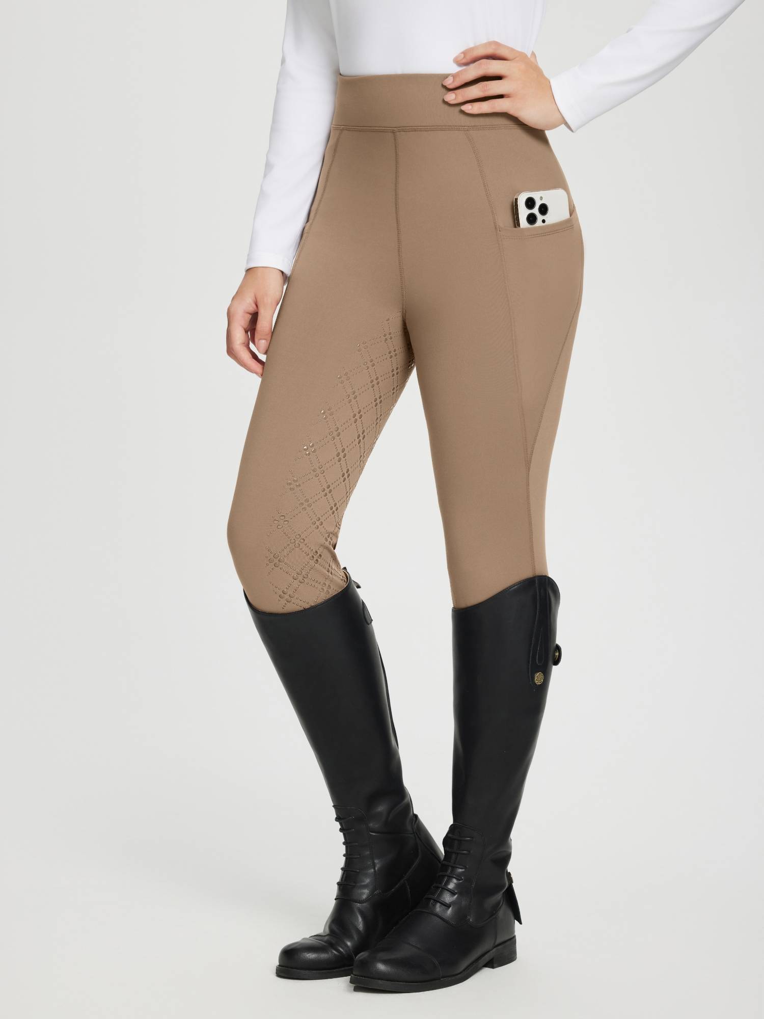 Women's Full-Seat Fleece Silicone Breeches