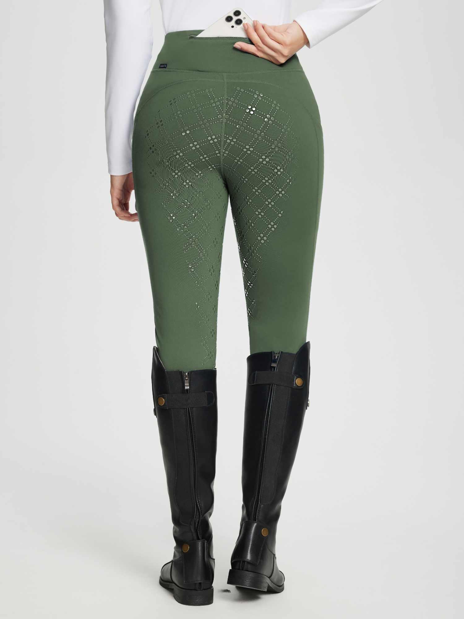 Women's Full-Seat Fleece Silicone Breeches
