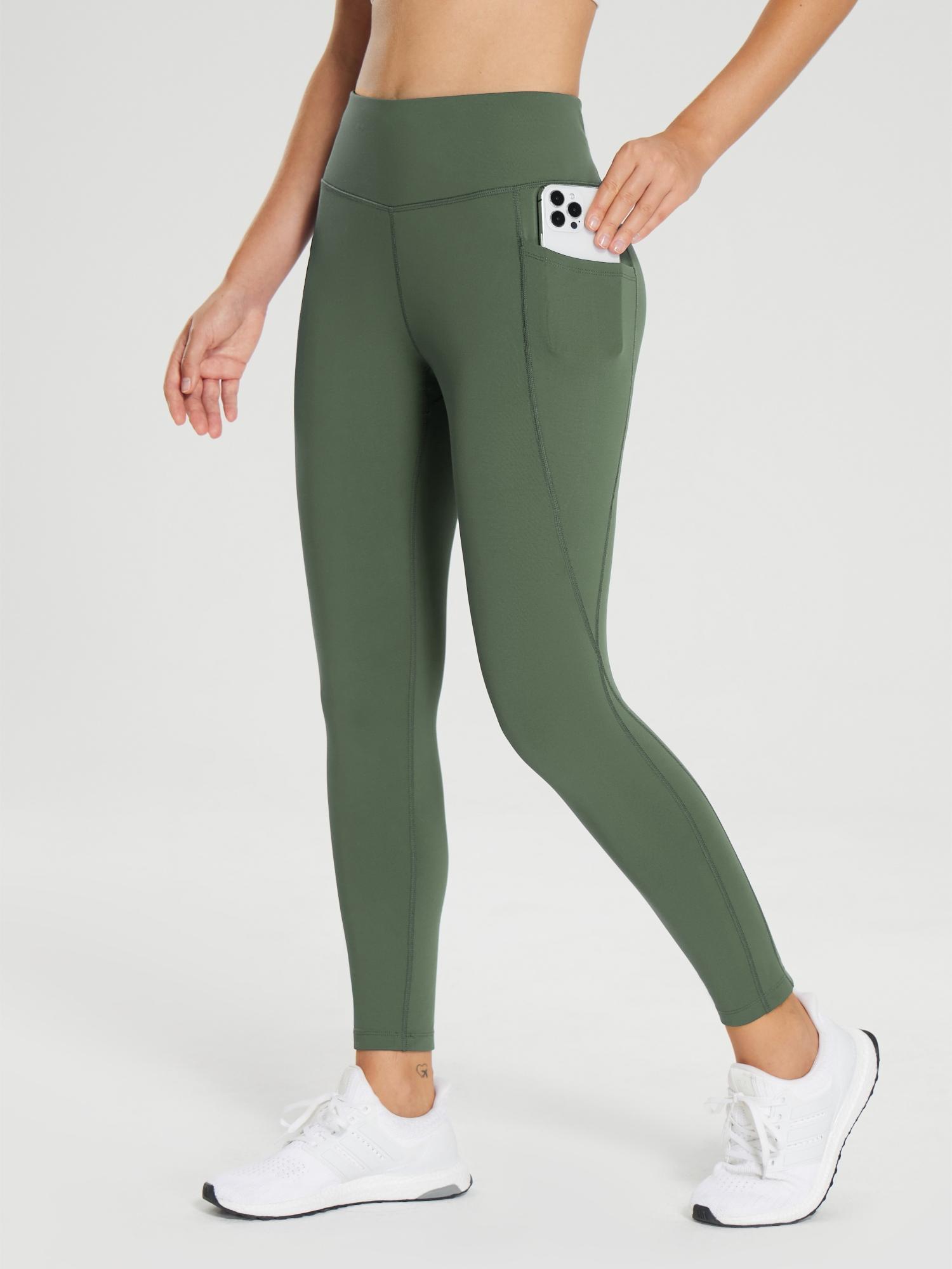 25" Fleece-Lined Cycling Leggings